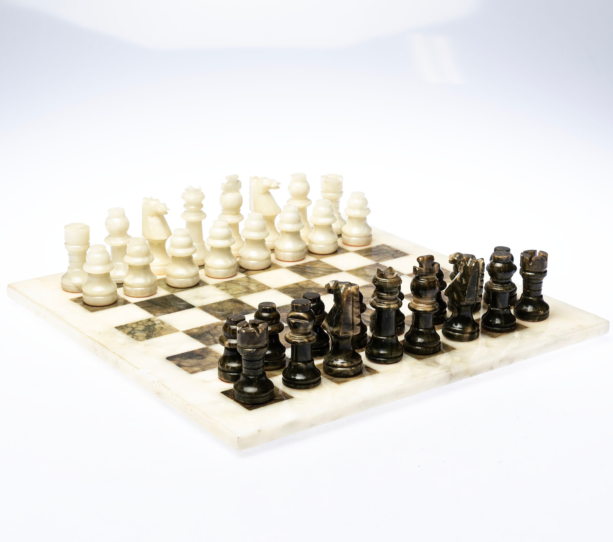 SCHACKSPEL, alabaster.