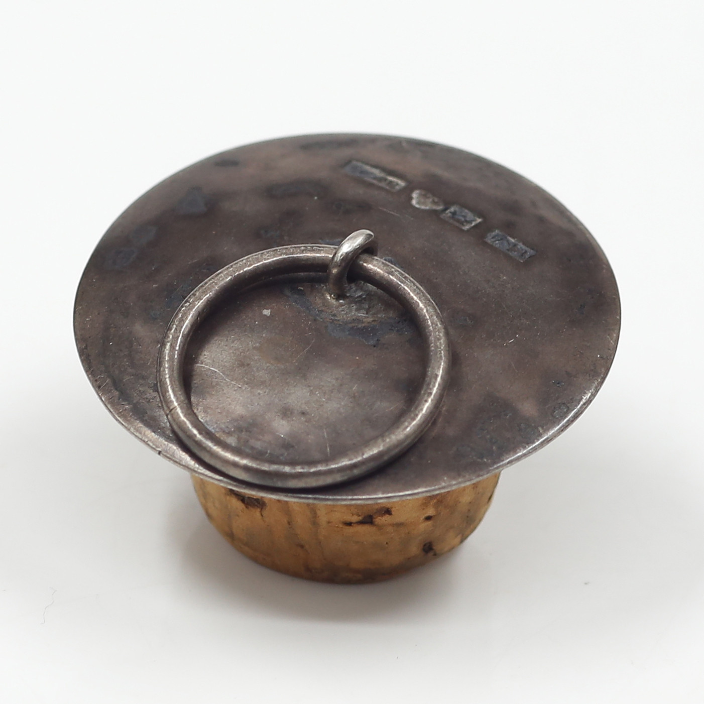 OTTO WILHELM KJELLBERG, KORK MED SILVERHATT, 1838, VÄSTERÅS.