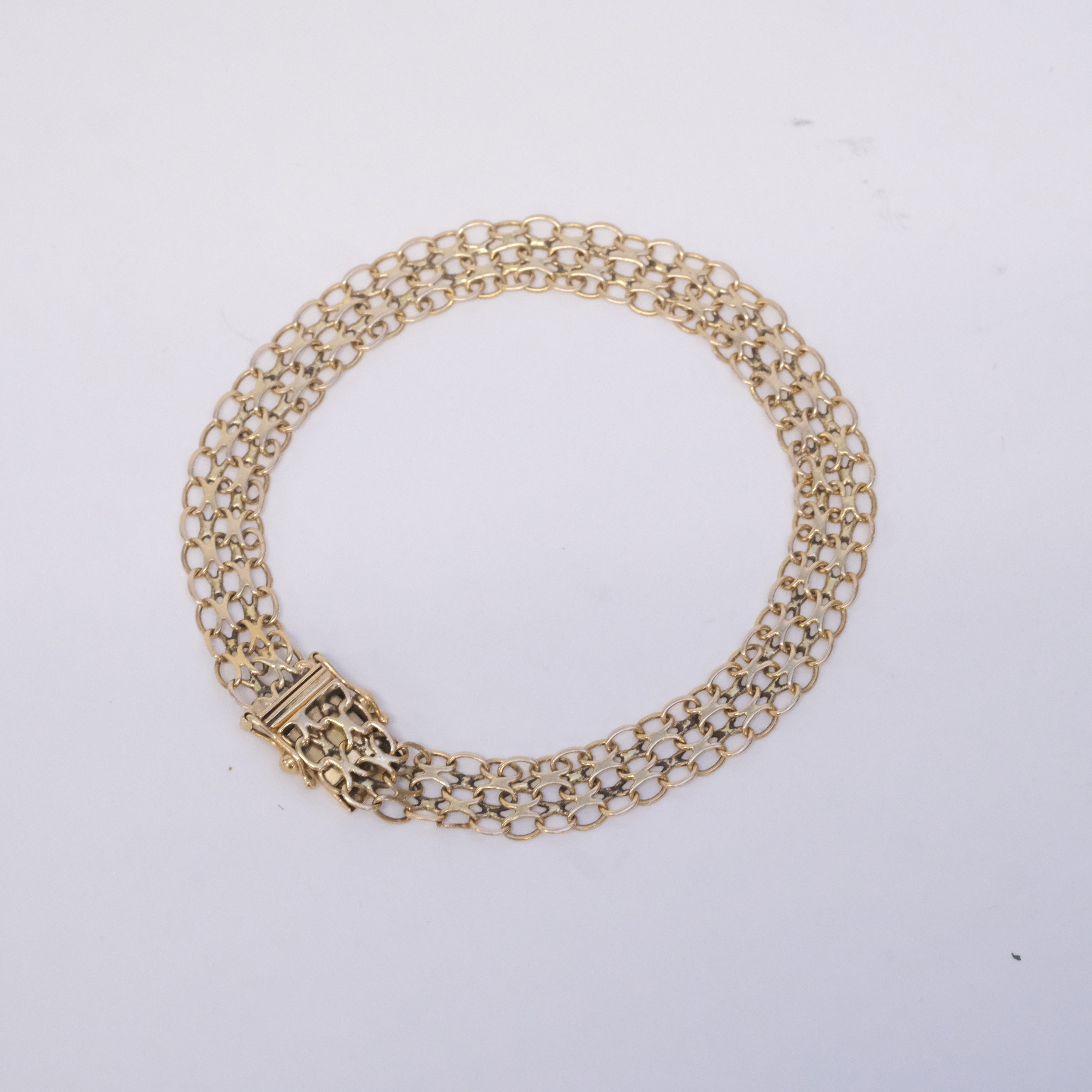 ARMBAND, X-LÄNK, 18K GULD.