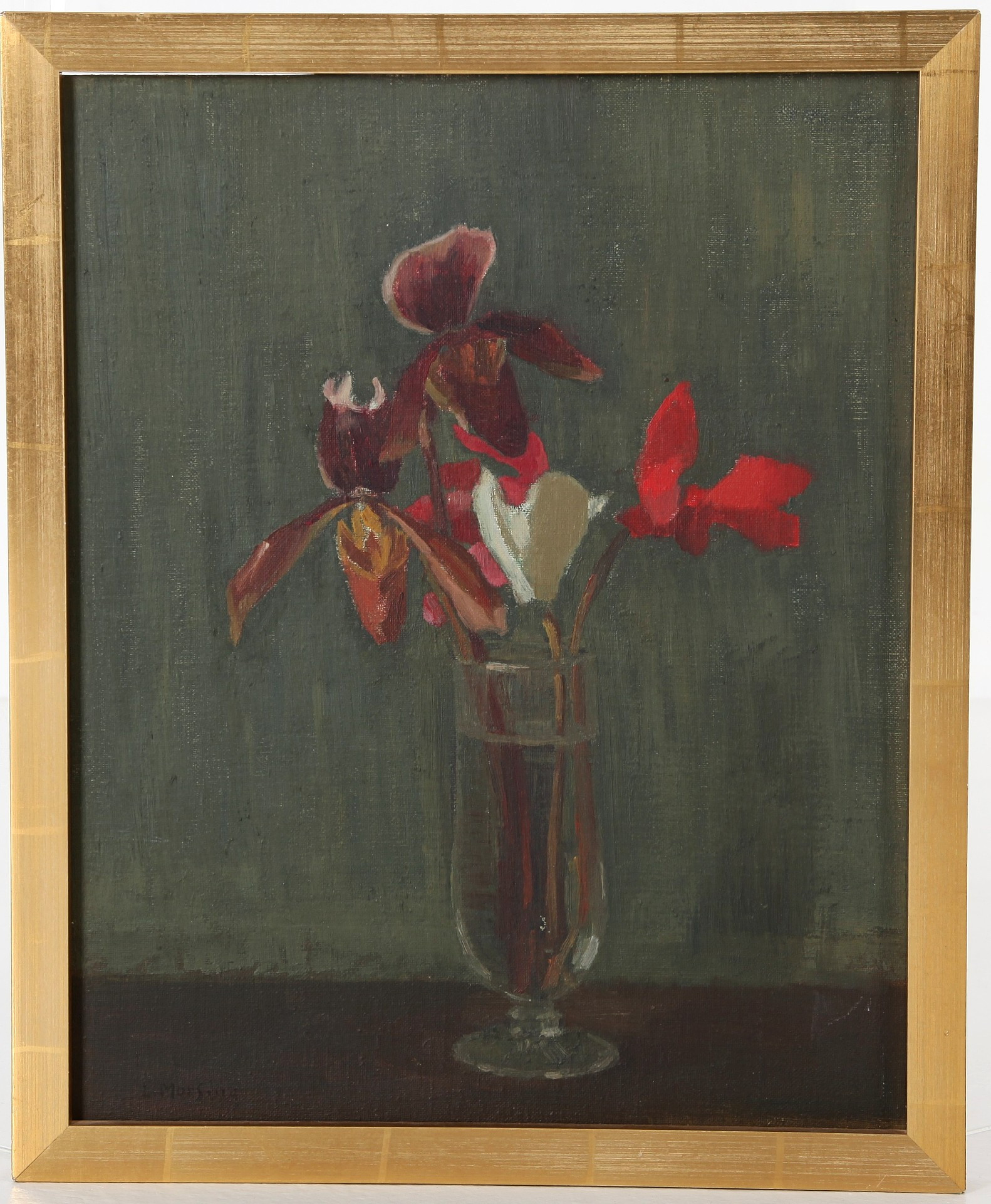 LEOPOLD MORSING. 1887-1971. Olja på pannå. signerad.
