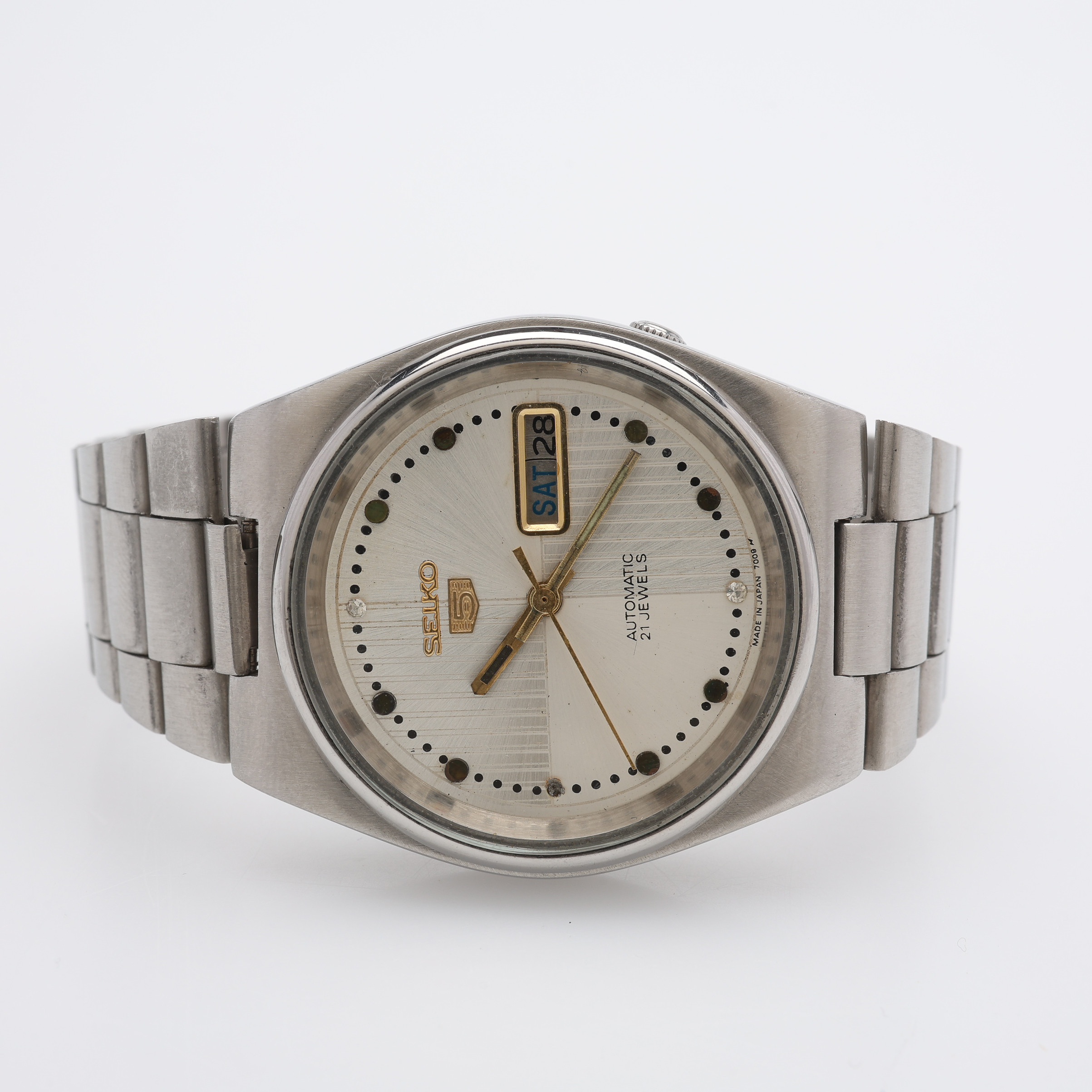 ARMBANDSUR, STÅL, SEIKO 5, AUTOMATISKT UPPDRAG.