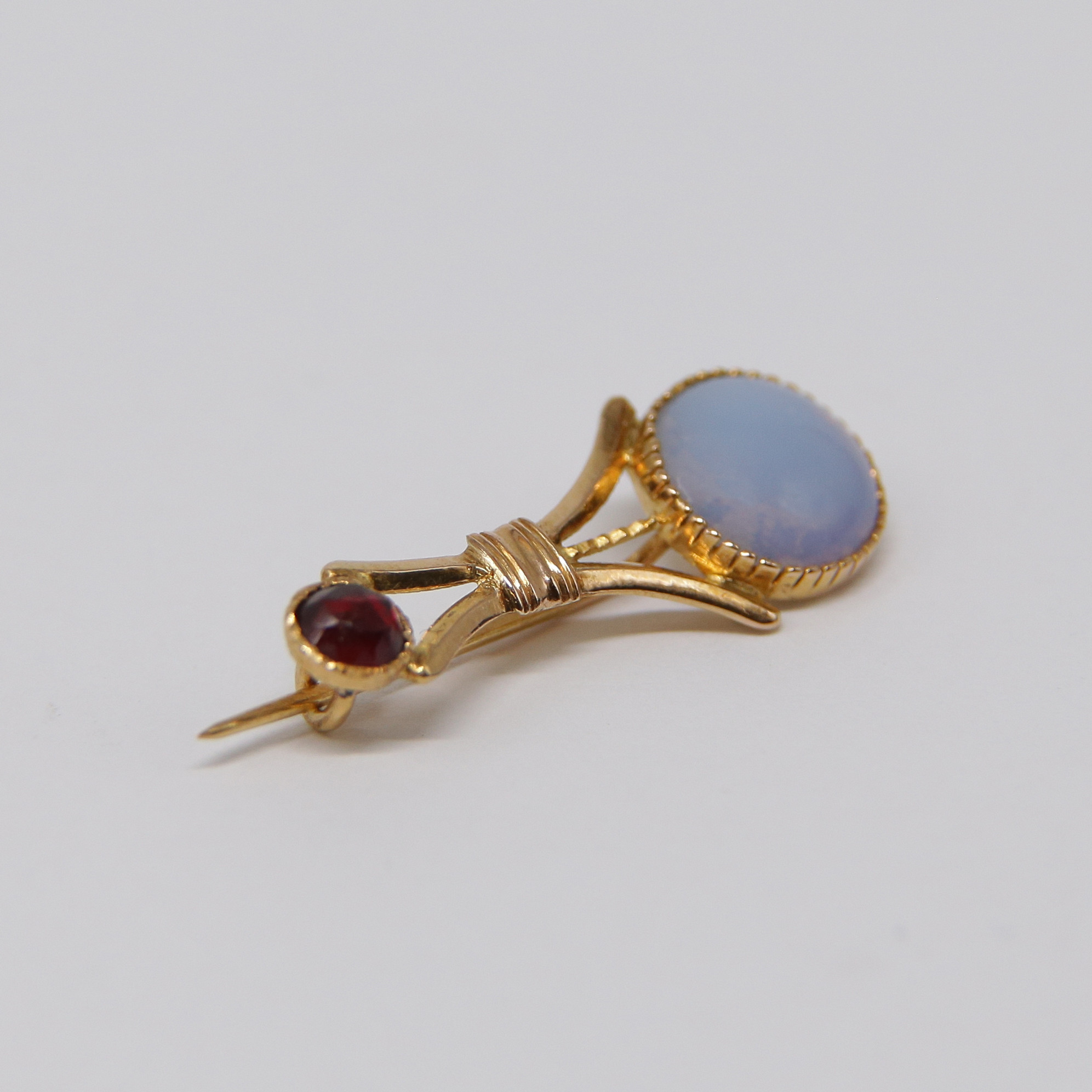 18K GULDBROSCH, 1800-TAL.