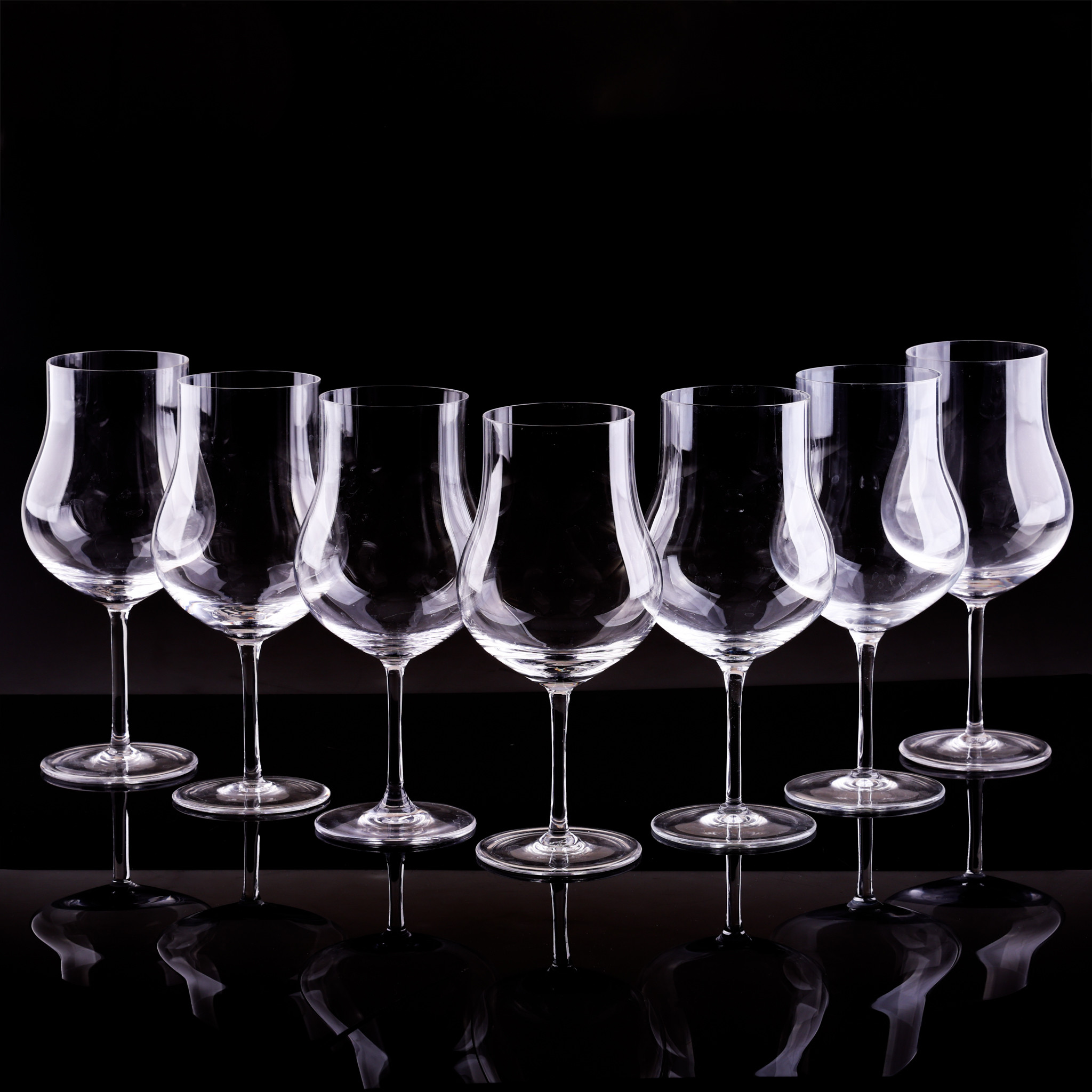 VINGLAS, stor modell, 7 st. Kristall, Villeroy & Boch, Tyskland.