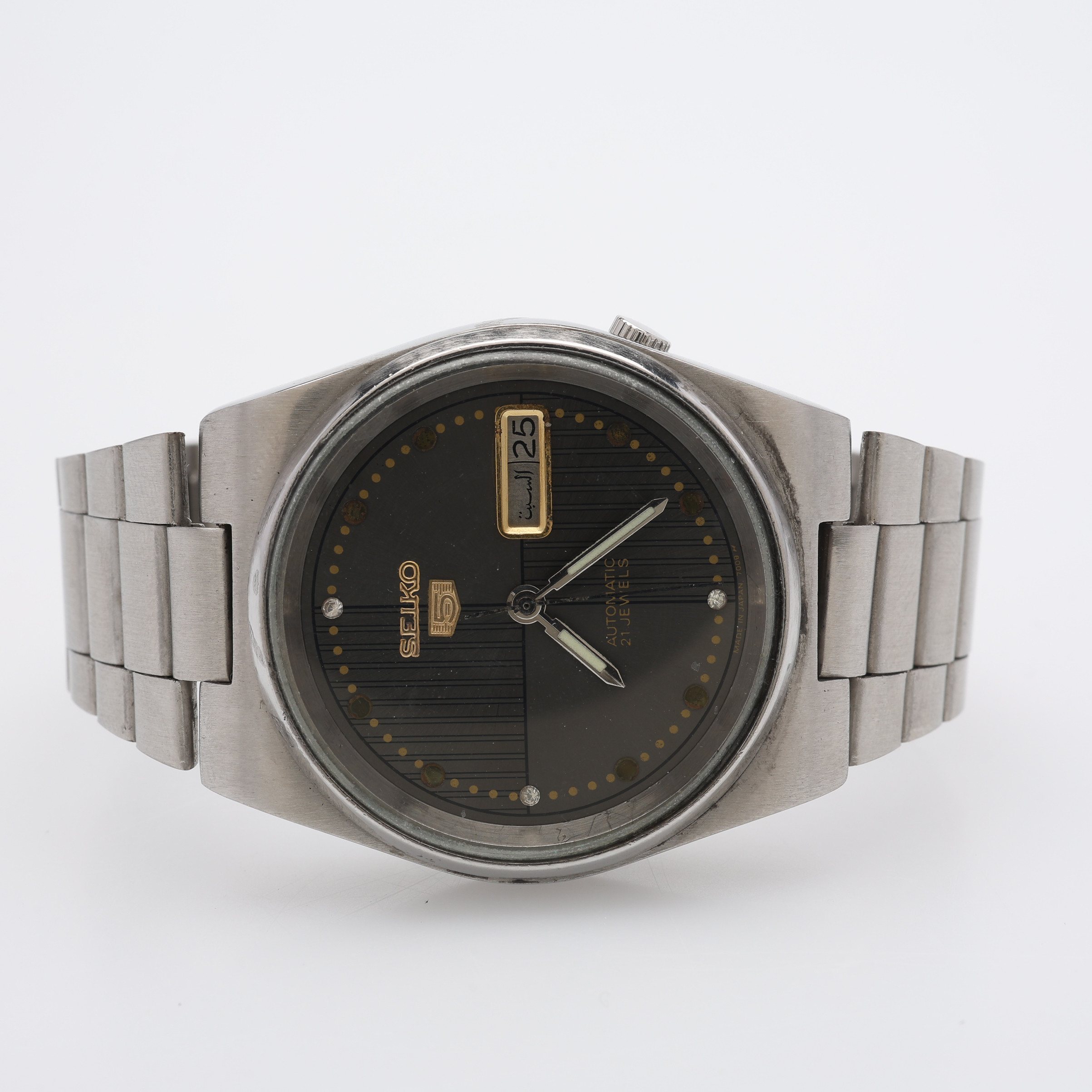 ARMBANDSUR, STÅL, SEIKO 5, AUTOMATISKT UPPDRAG.