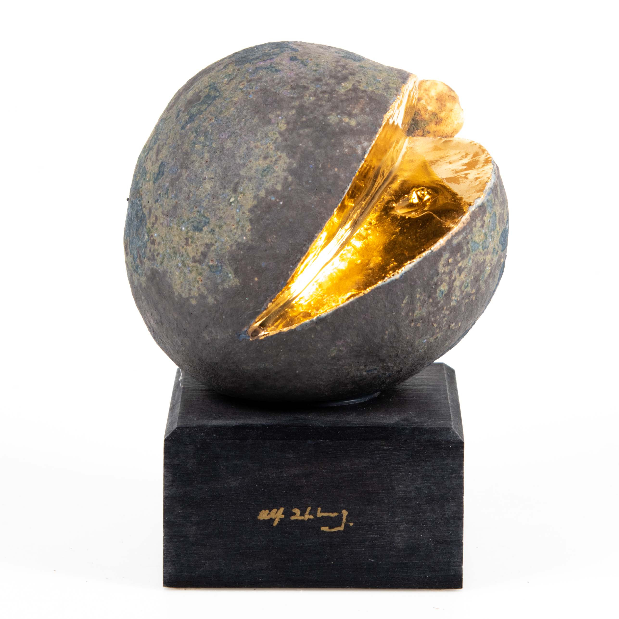 ALF EKBERG. Skulptur, äpple.