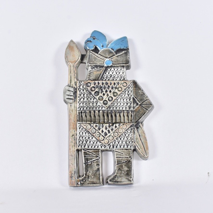 LISA LARSON. Väggrelief, stengods, "Drabant 2", Gustavsberg.