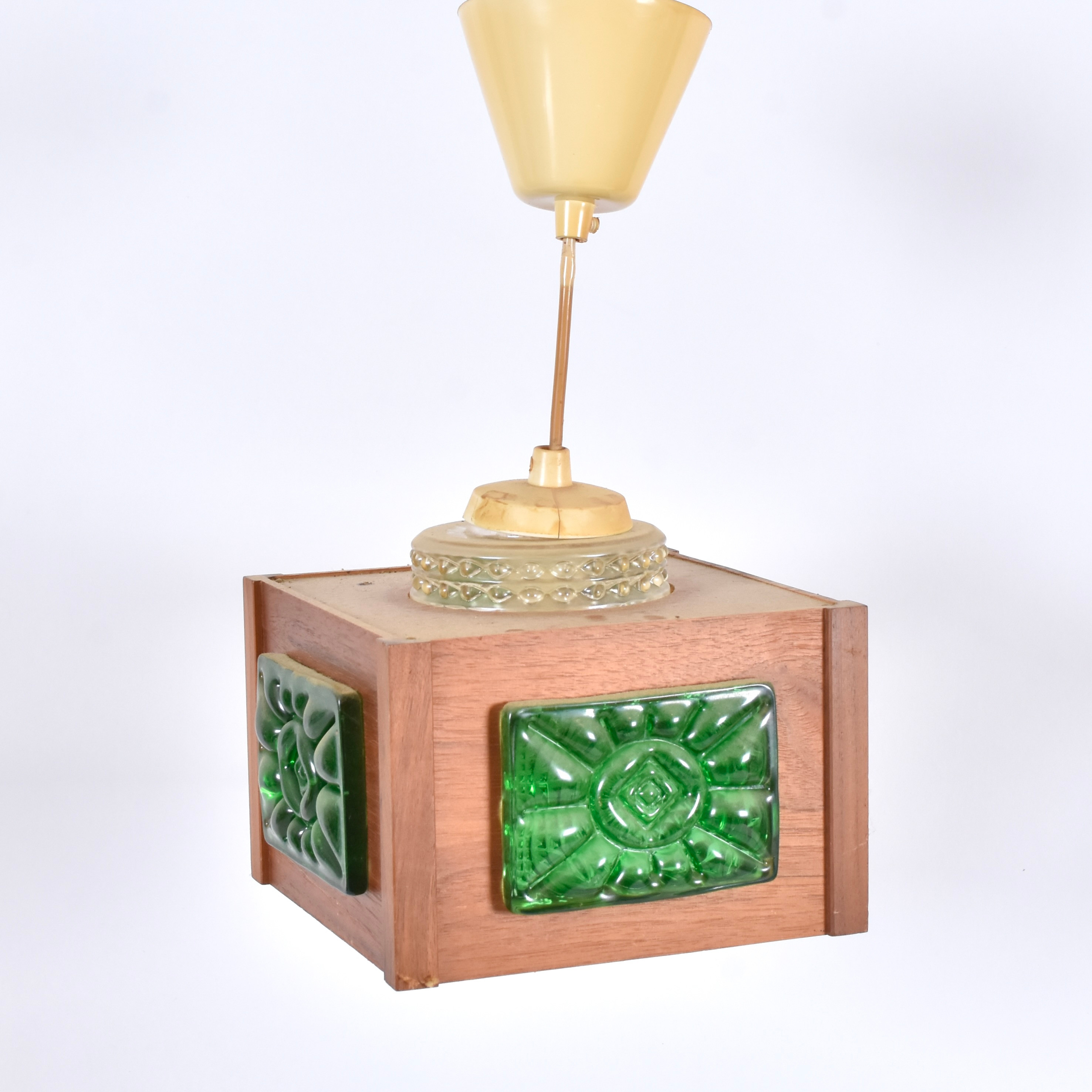 TAKLAMAPA, teak/glas, 1970-tal.
