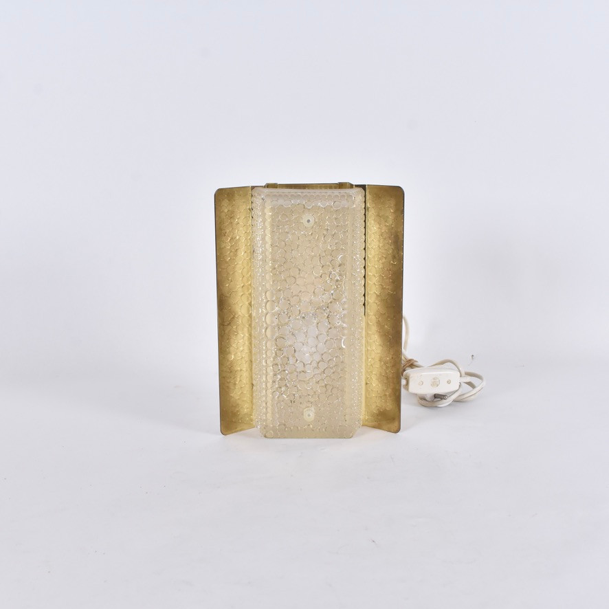 VÄGGLAMPA, mässing/glas, Falkenbergs belysning.