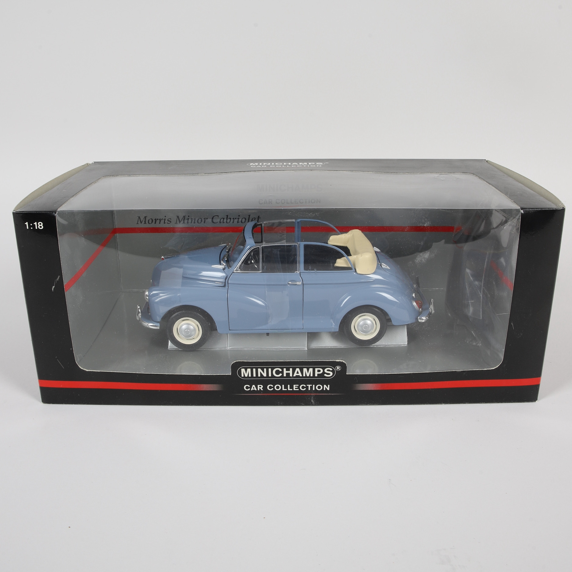 MODELLBIL, "Morris Minor Cabriolet", originallåda, Minichamps Car Collection.
