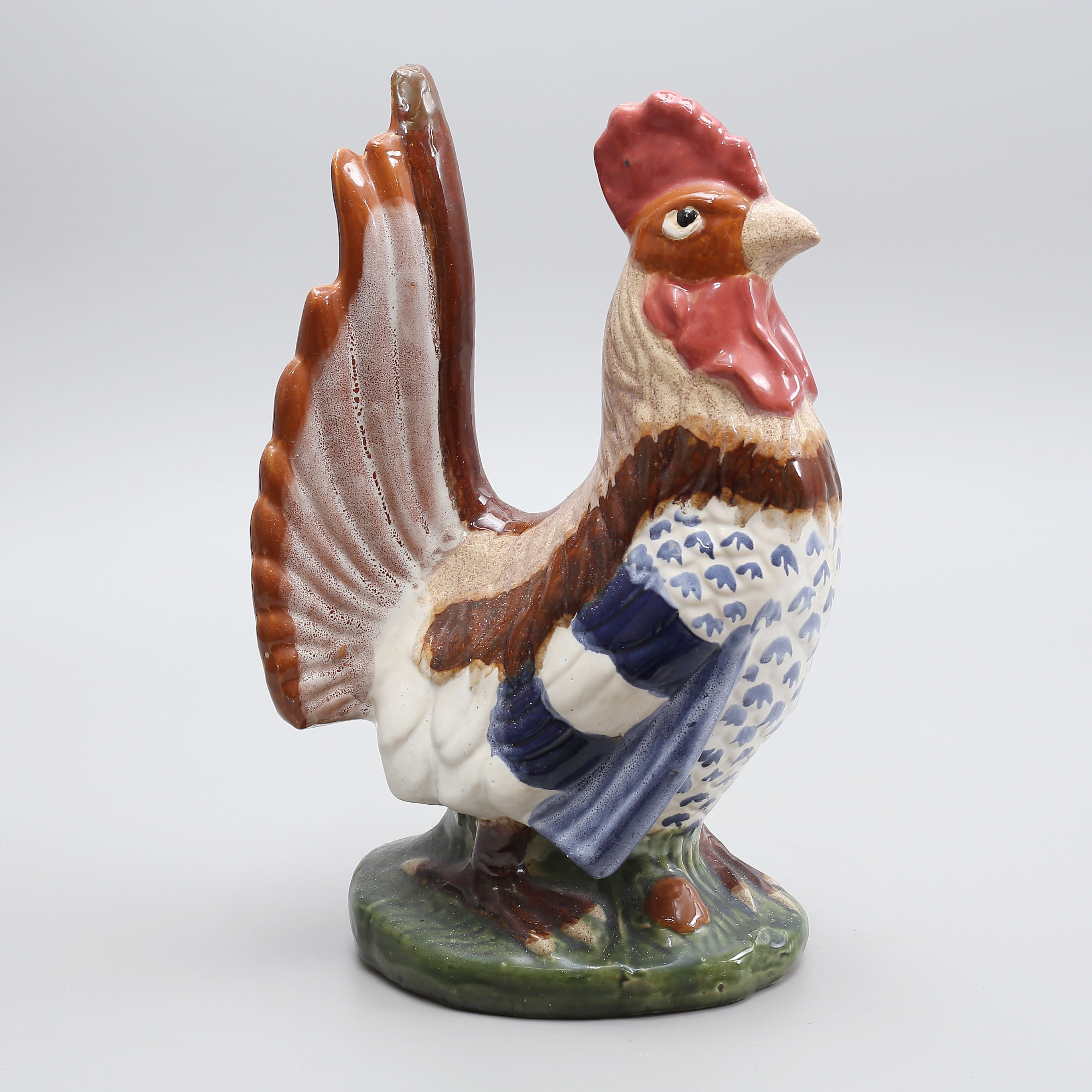 FIGURIN, keramik, tupp, större modell, 1900/2000-tal.