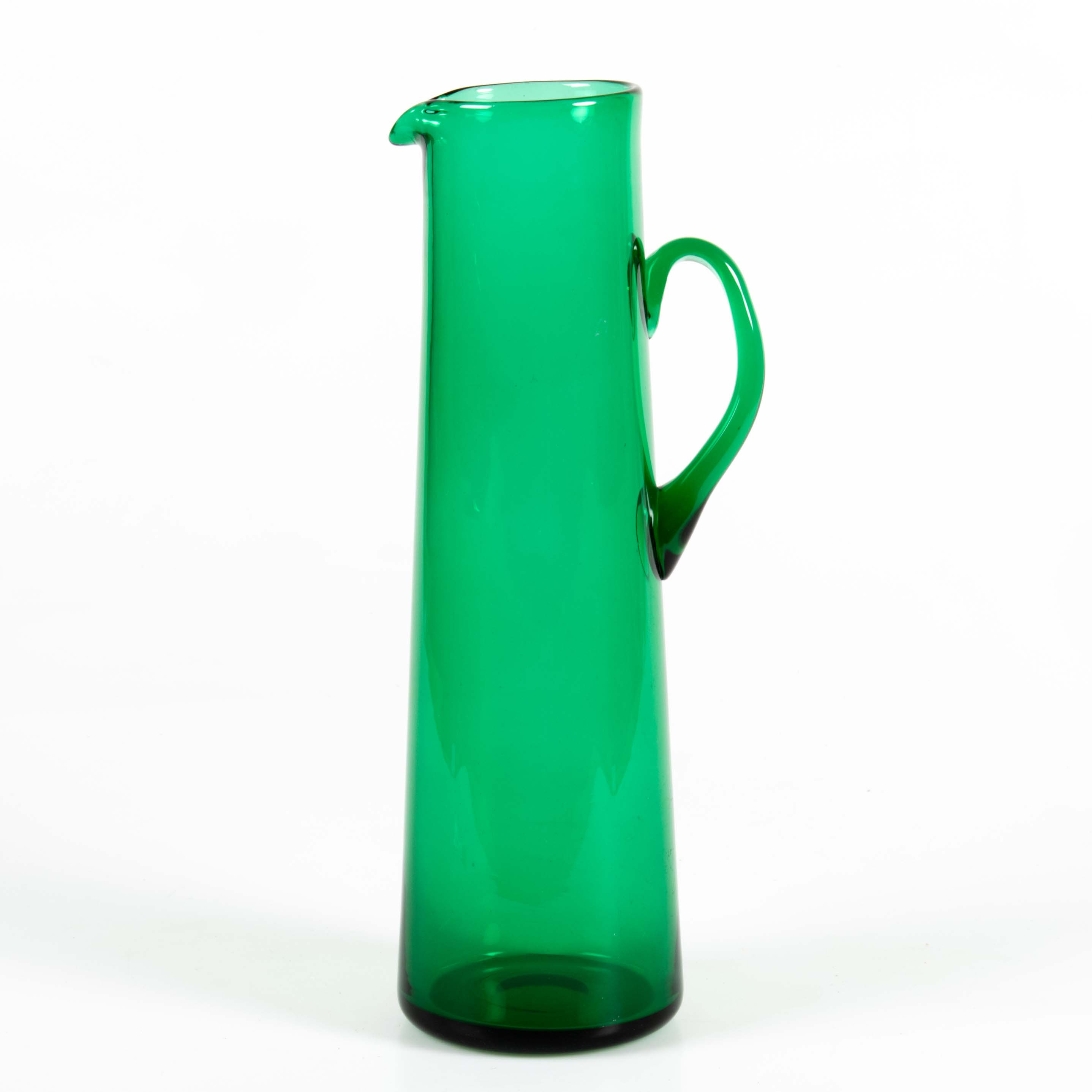 MONICA BRATT. Reijmyre. Kanna "H 55", grönt glas.