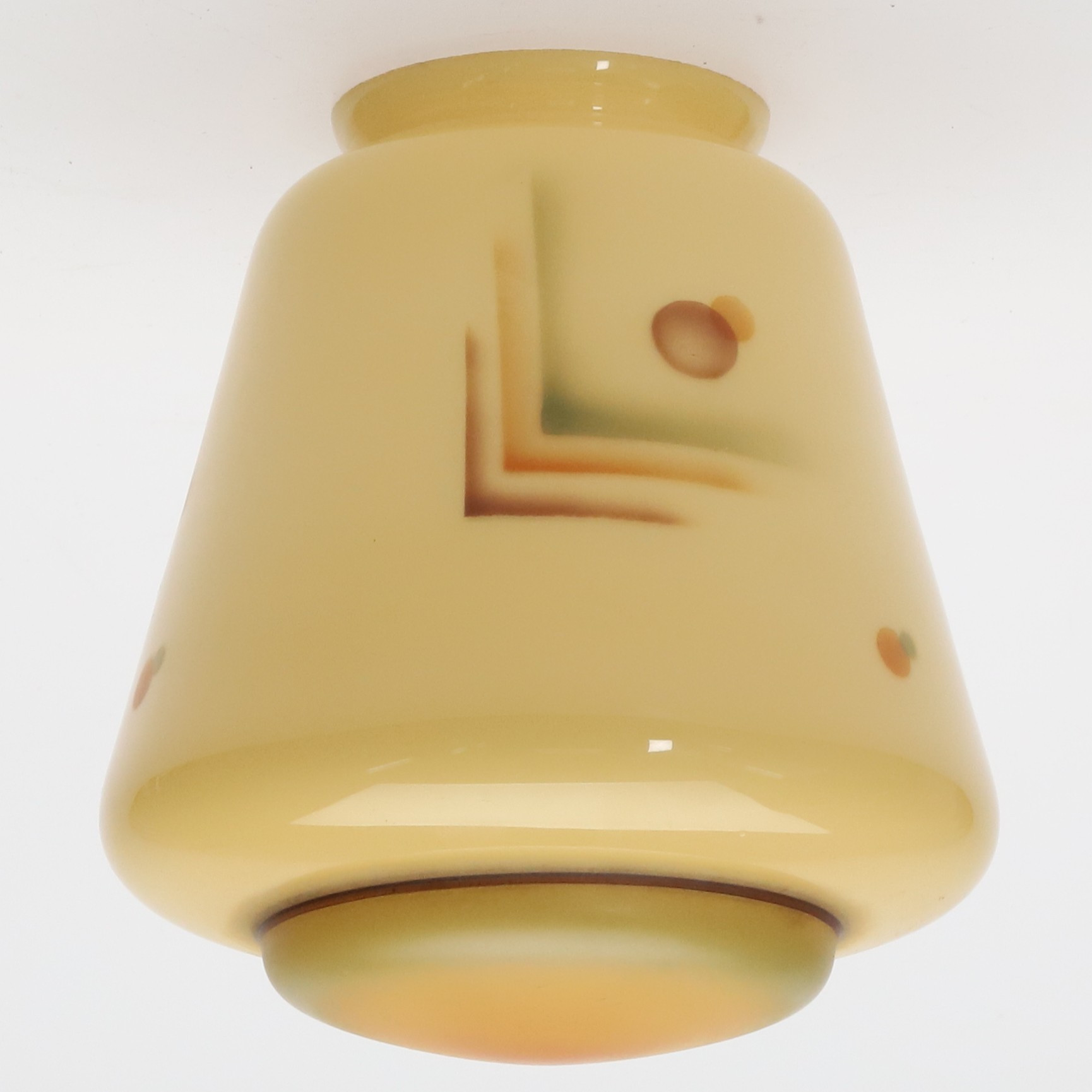 LAMPKUPA, glas,"funkismodell", 1930/40-tal.