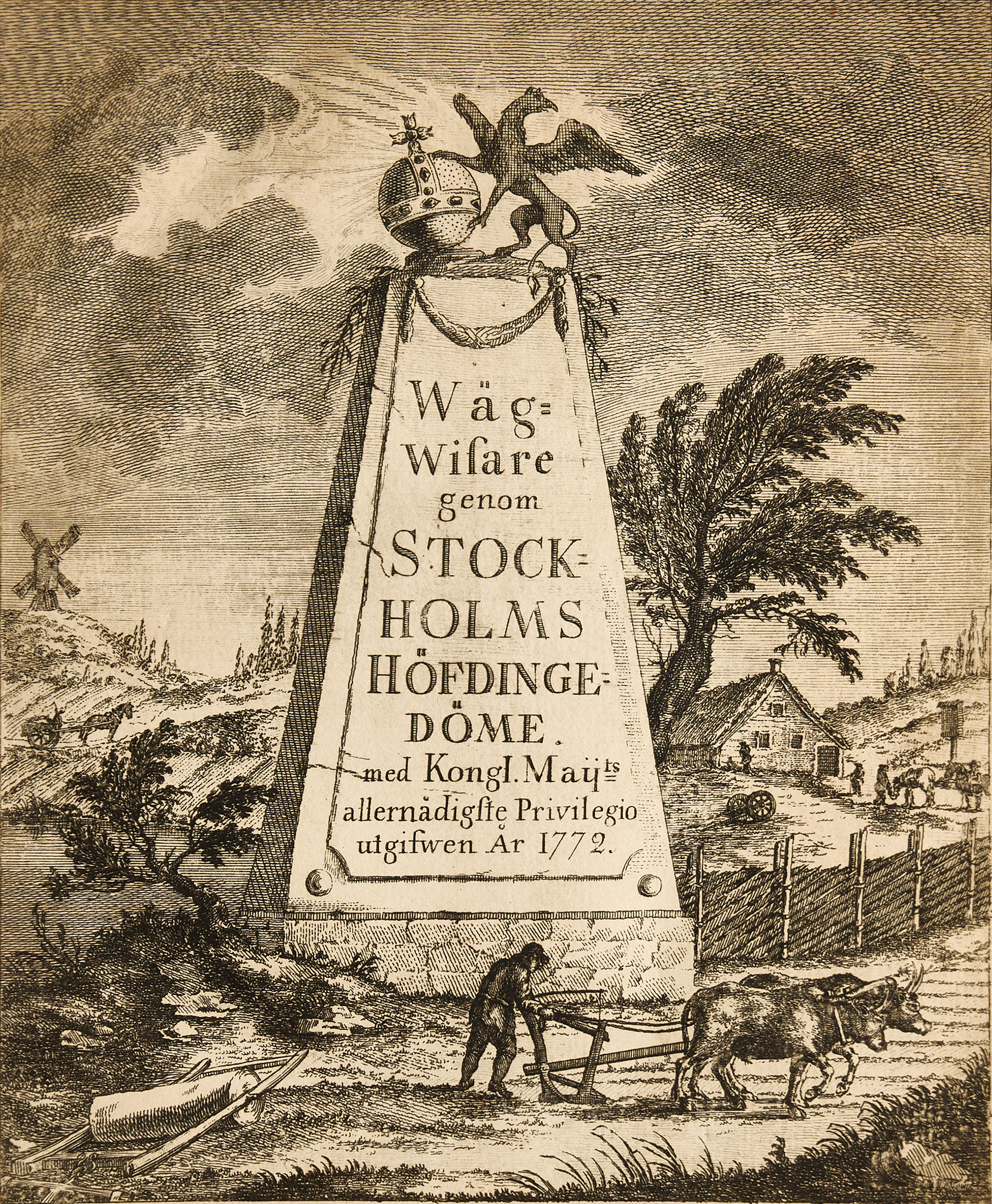 (BERGQUIST/AKREL), Wägwisare genom Stockholms Höfdingedöme, 1772.