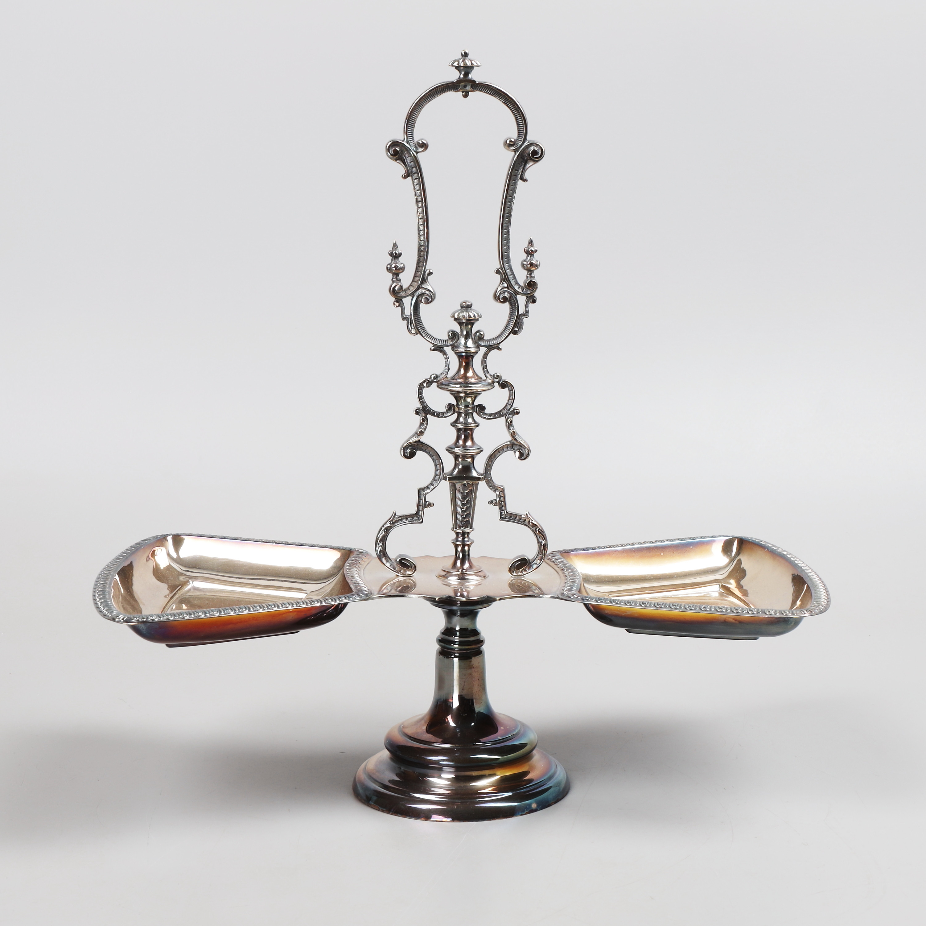 BORDSDEKORATION, nysilver, C.A Kjernås, Malmö, 1920/30-tal.