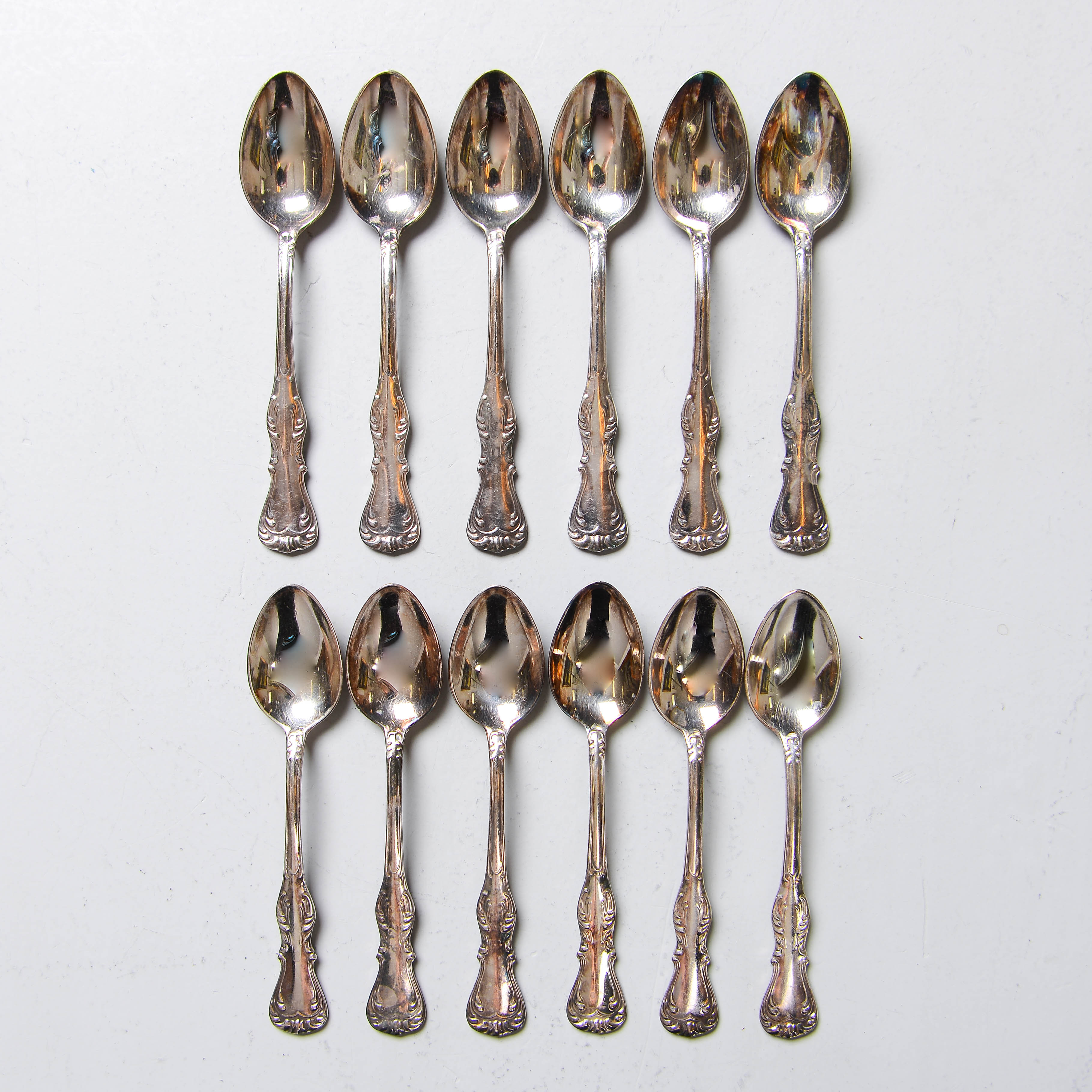TESKEDAR, 12 st, silver, "Prins Albert, GAB.