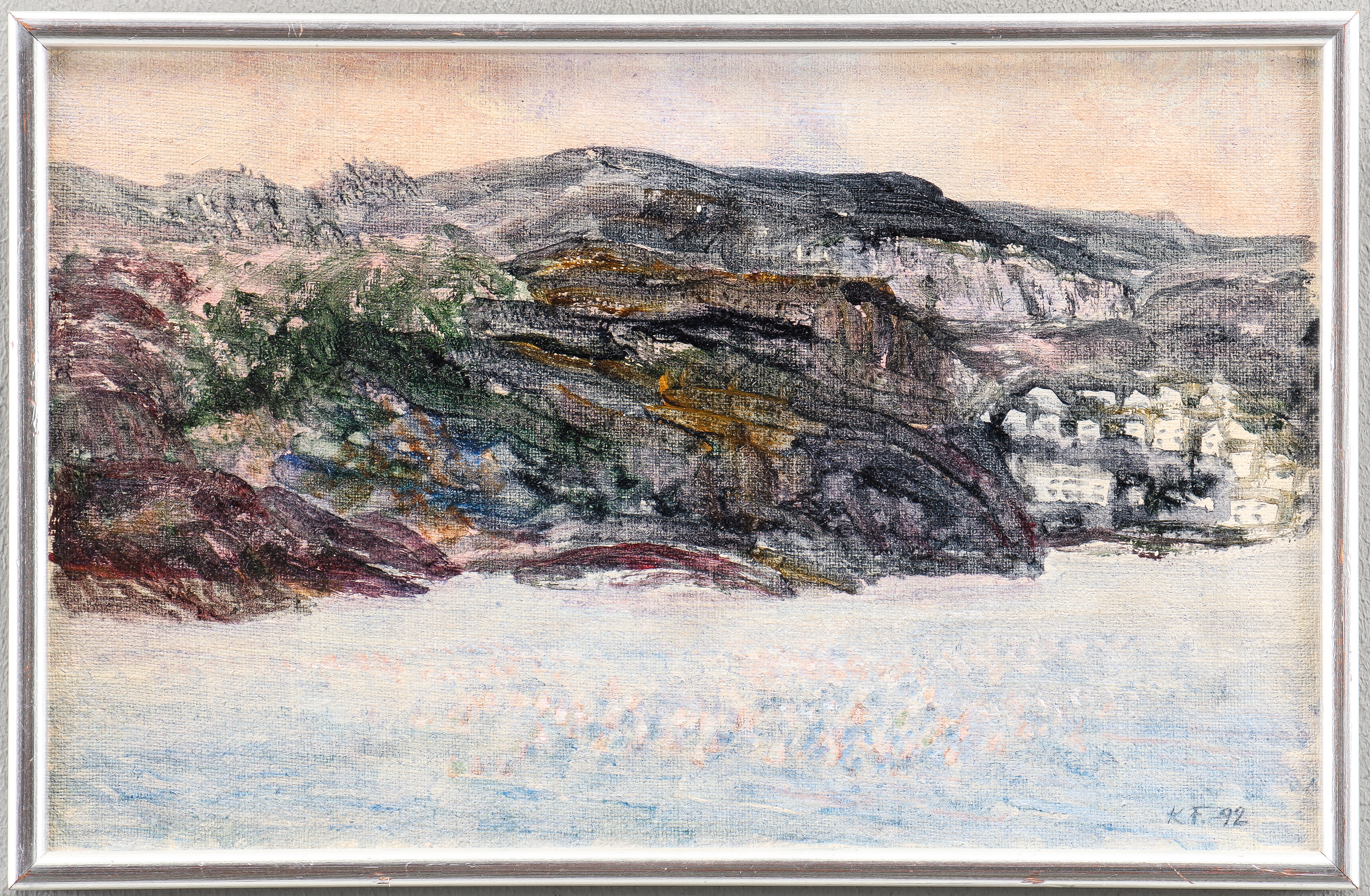 KARIN FRIMAN. Akryl på duk, signerad K.F. -92.