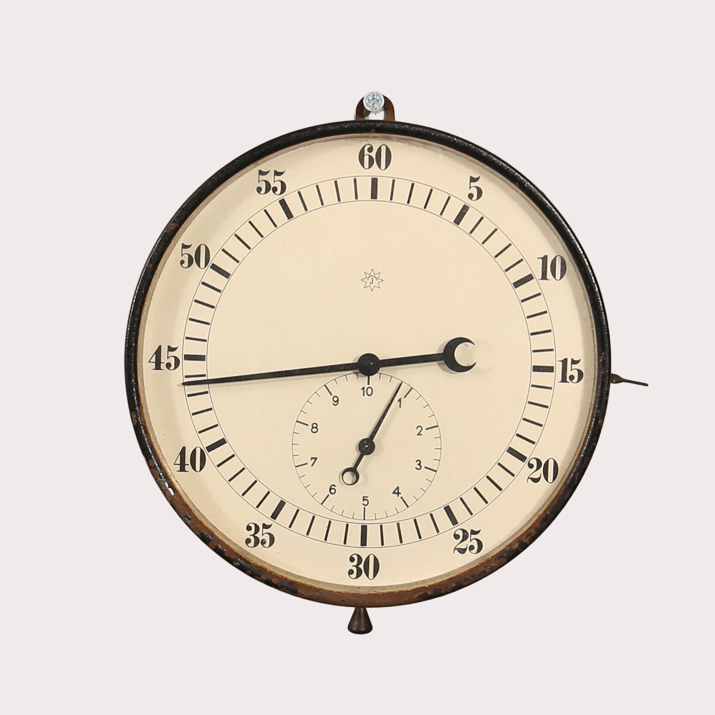 JUNGHANS, mörkrumstidtagare, för framkallning av fotografier. Svartlackerad järnplåt. omkring 1900-talets första fjärdedel.