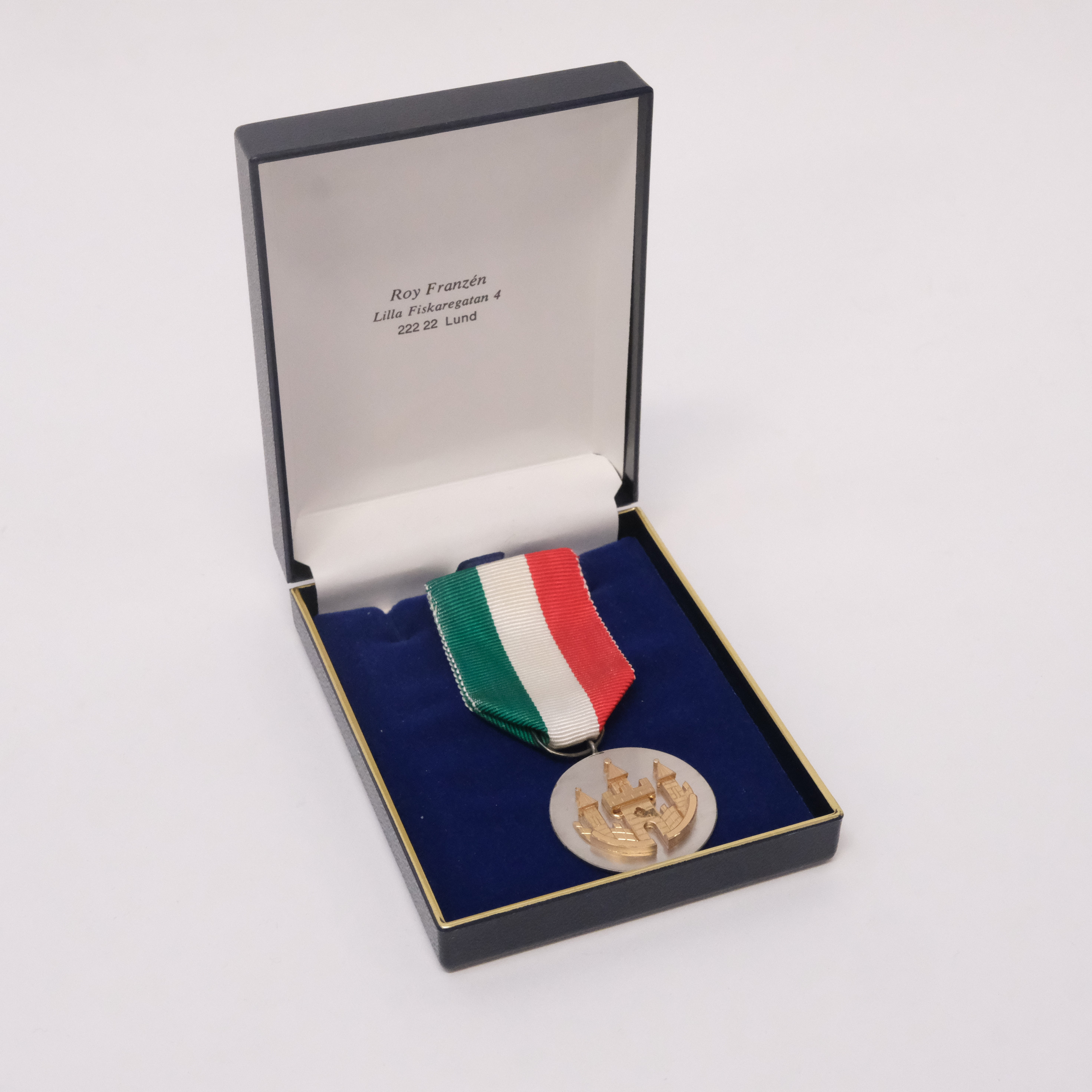 WIWEN NILSSON. EFTER, MEDALJ SILVER, LUNDS STADSVAPEN.
