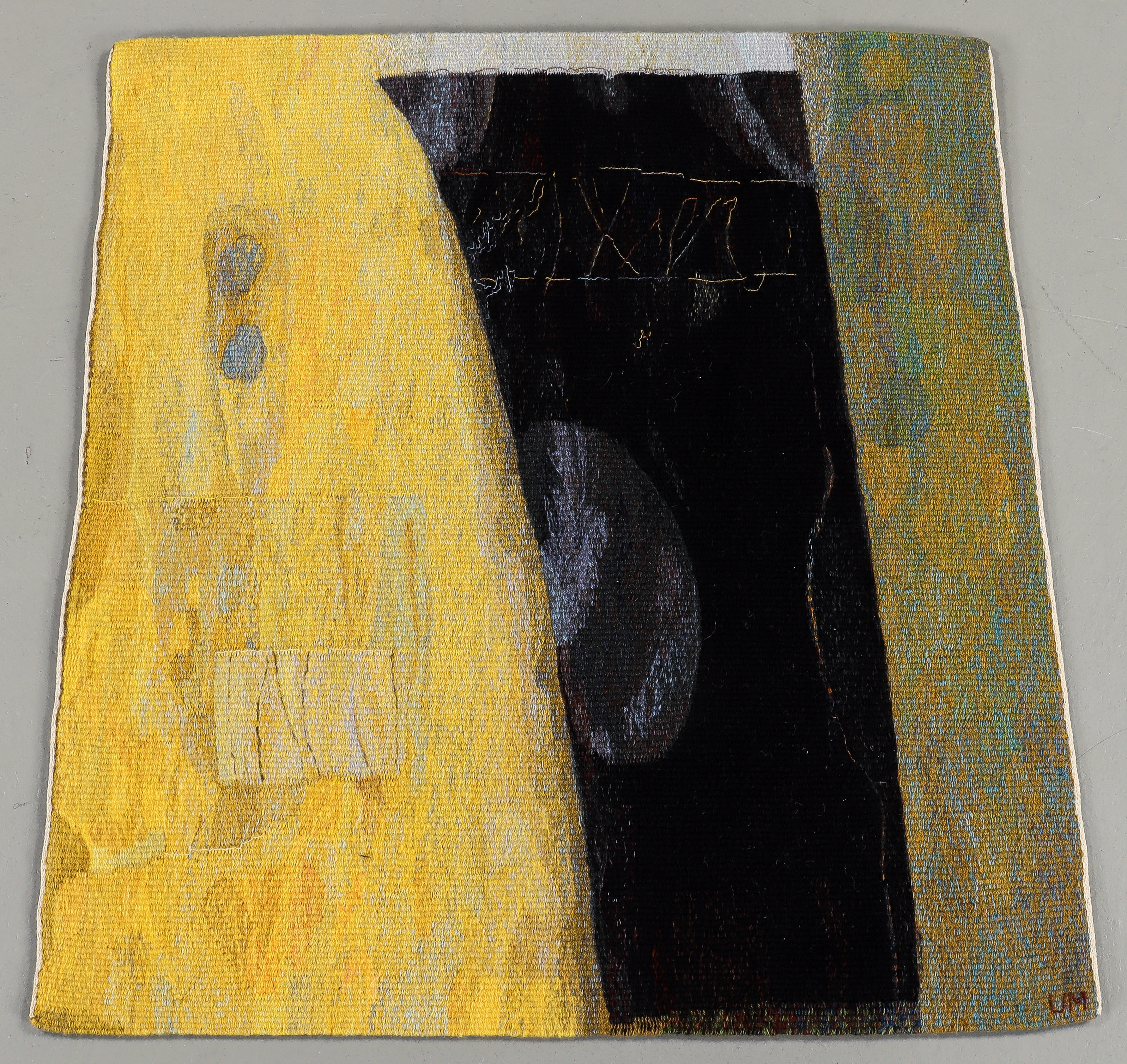 ULLA MAGNUSSON. Väggtextil, 80x90 cm.