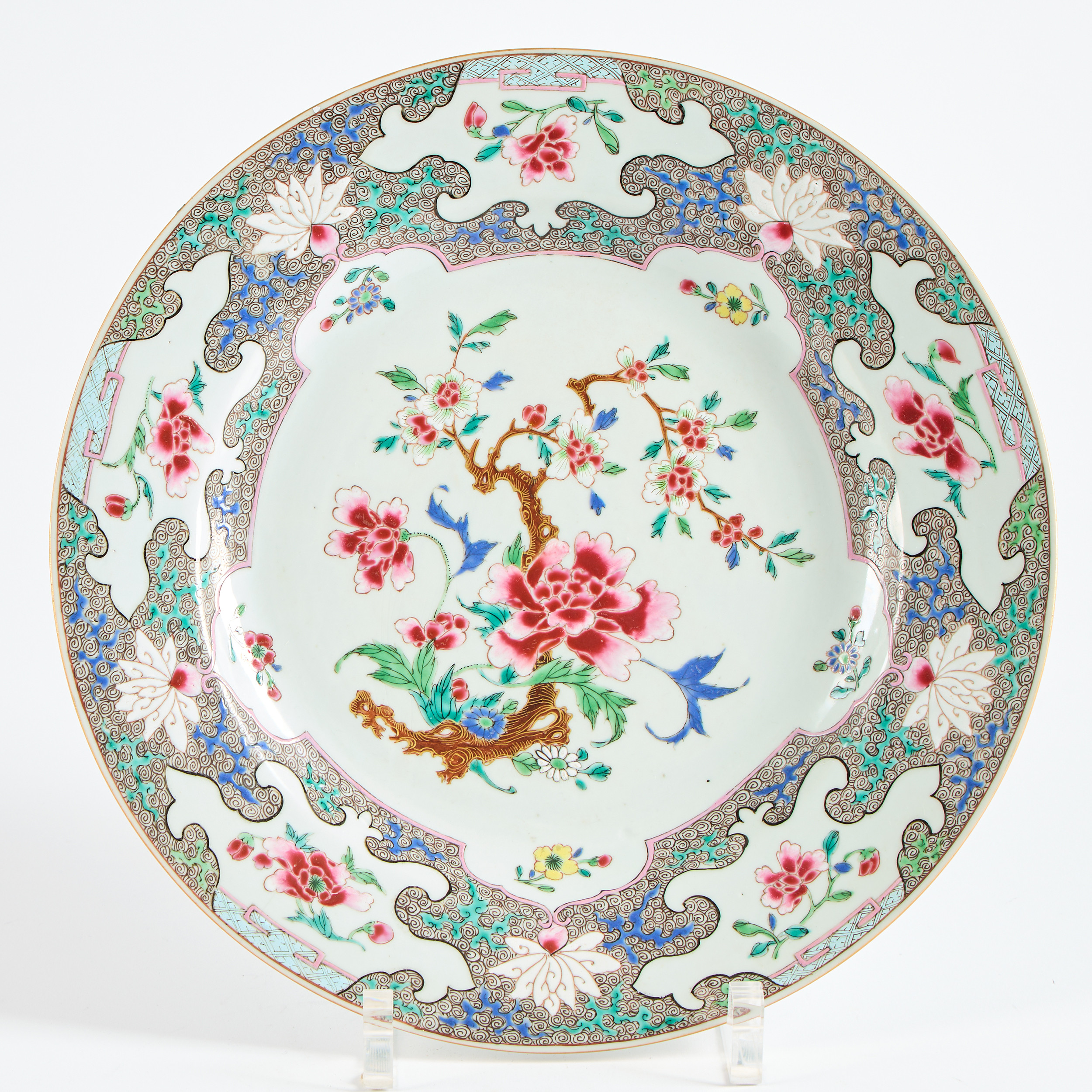 A Chinese Famille Rose Porcelain 'Floral' Dish.