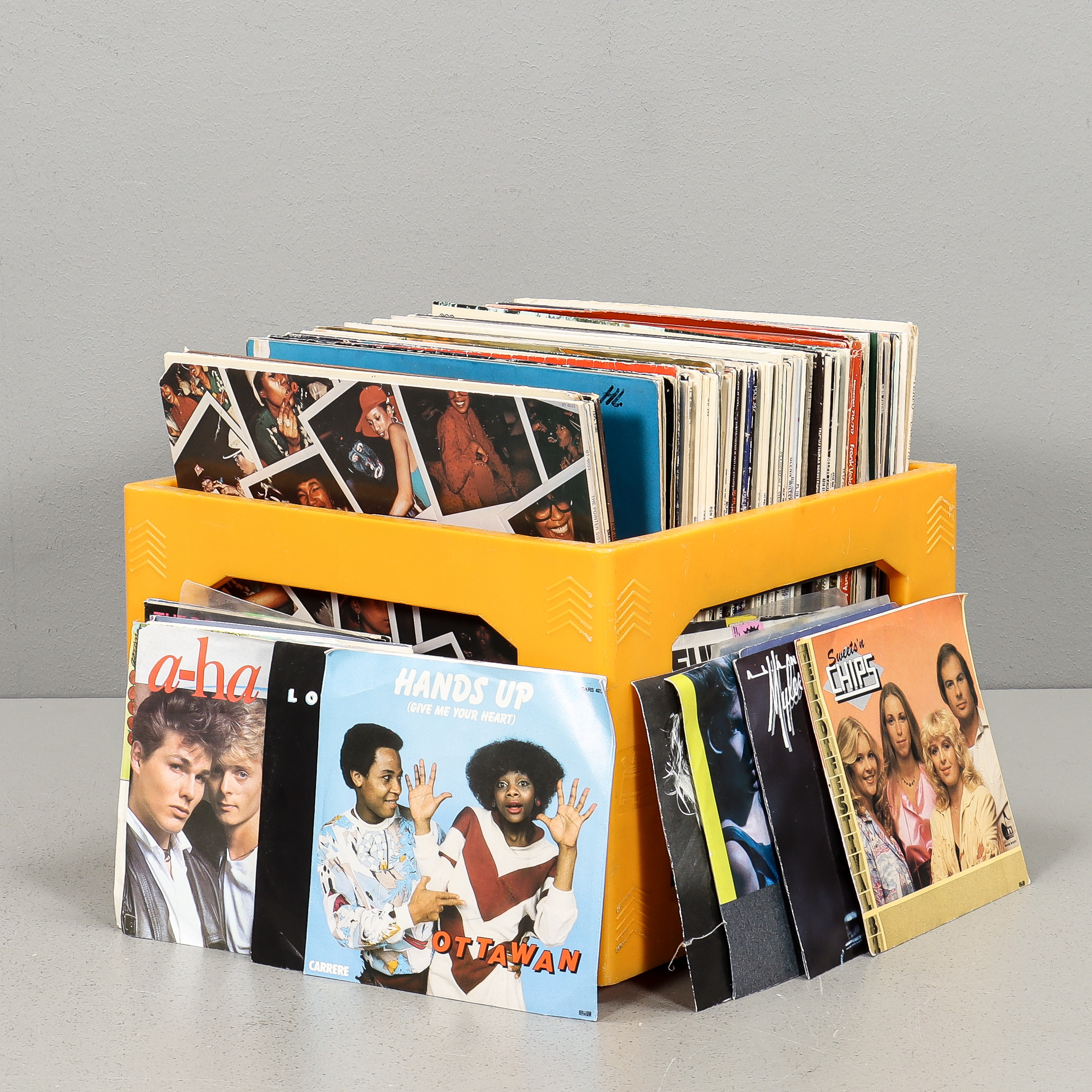 VINYLSKIVOR, Lp och Ep i plastback.