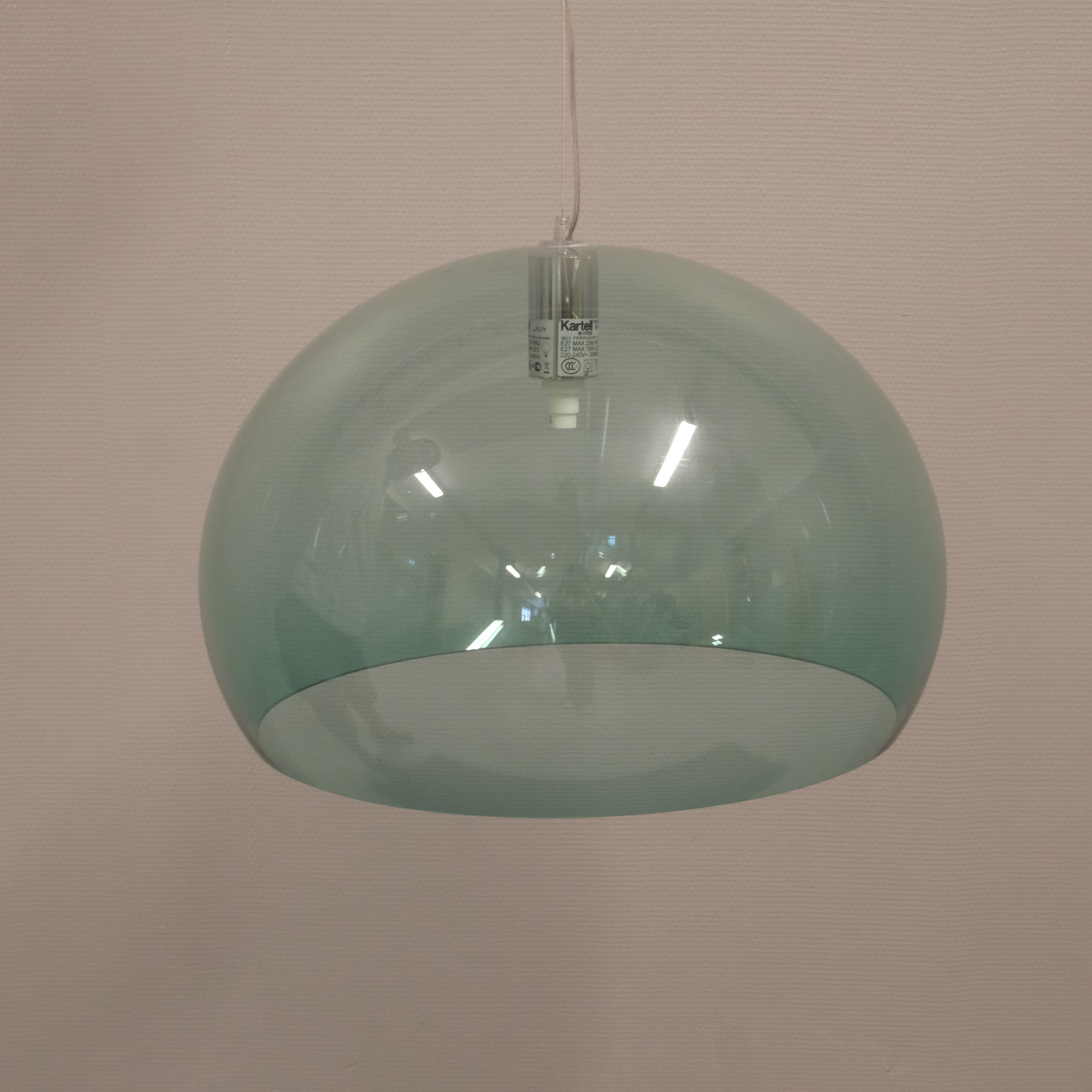 FERRUCCIO LAVIANI. KARTELL, "FL/Y", TAKLAMPA, PLAST.