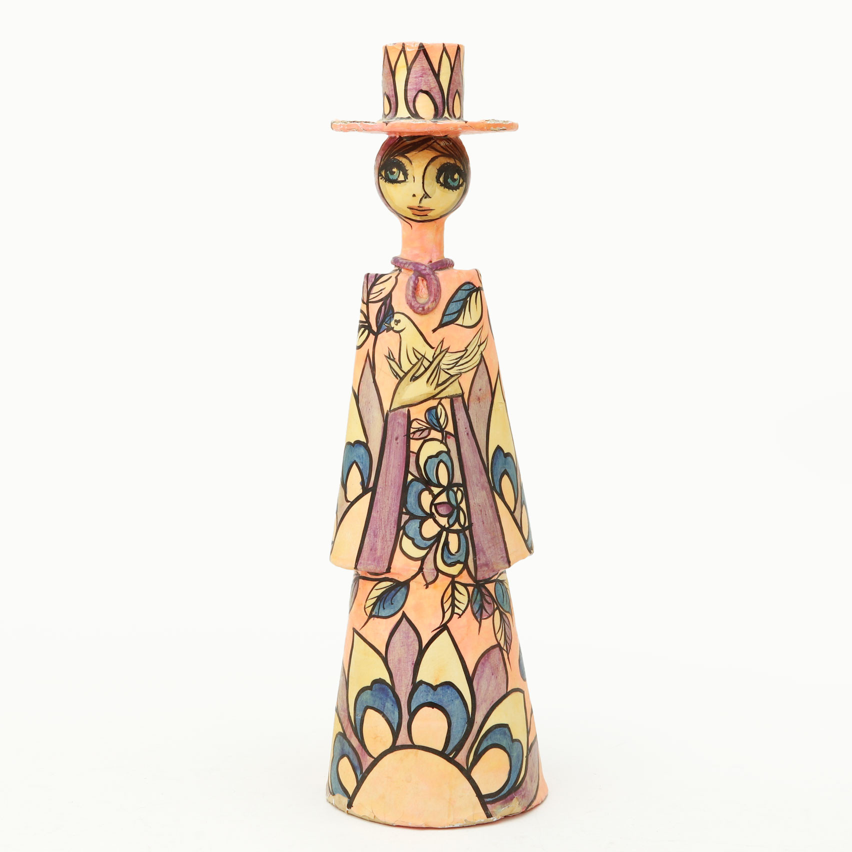ABELARDO RUIZ. Skulptur, papier marche, signerad.