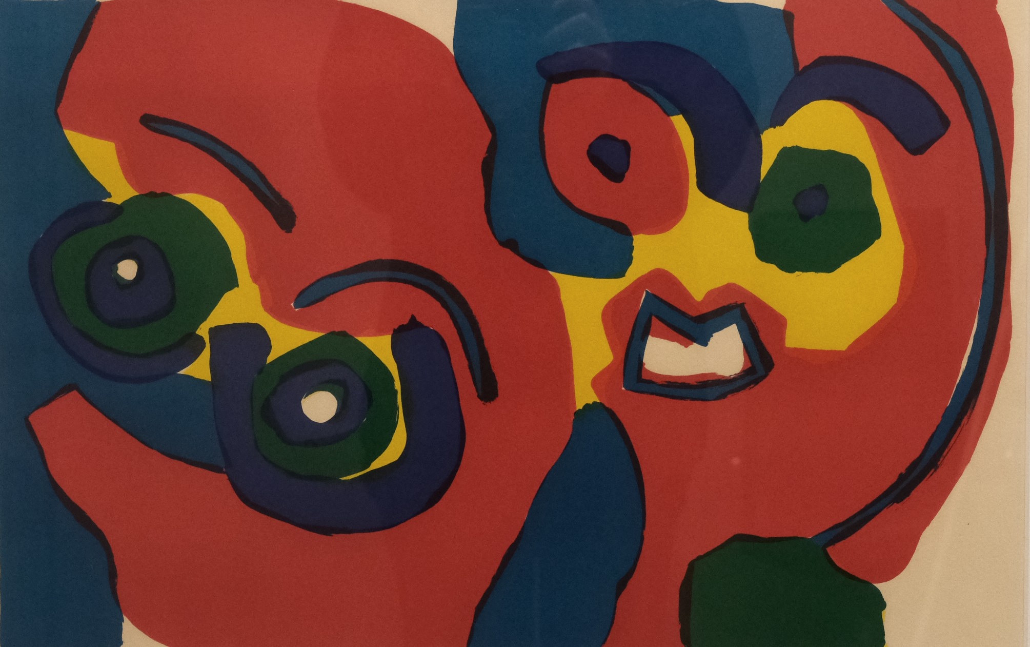 KAREL APPEL. FIGURKOMPOSITION, FÄRGLITOGRAFI, EA.