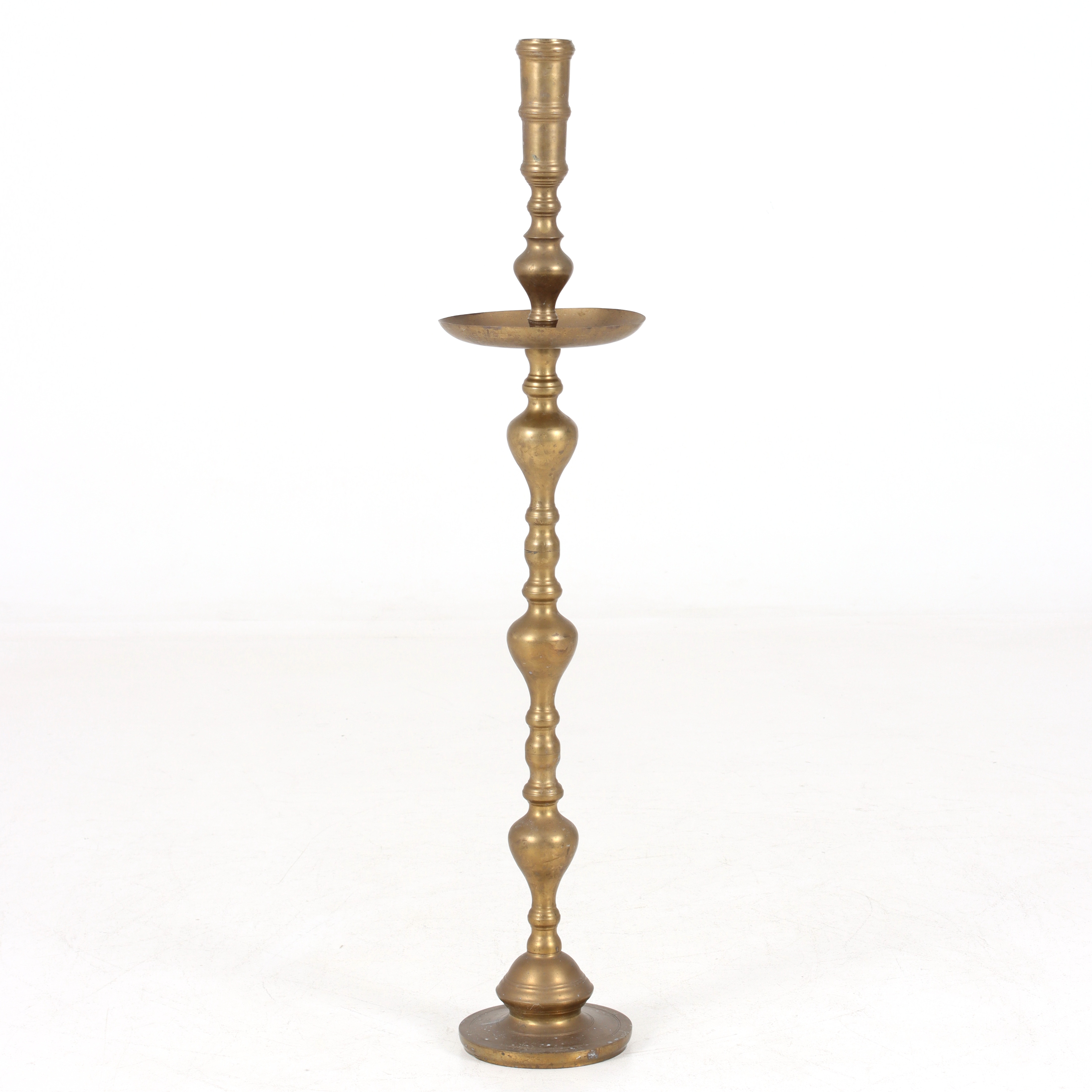 ALTARLJUSSTAKE, mässing, 1900-tal.