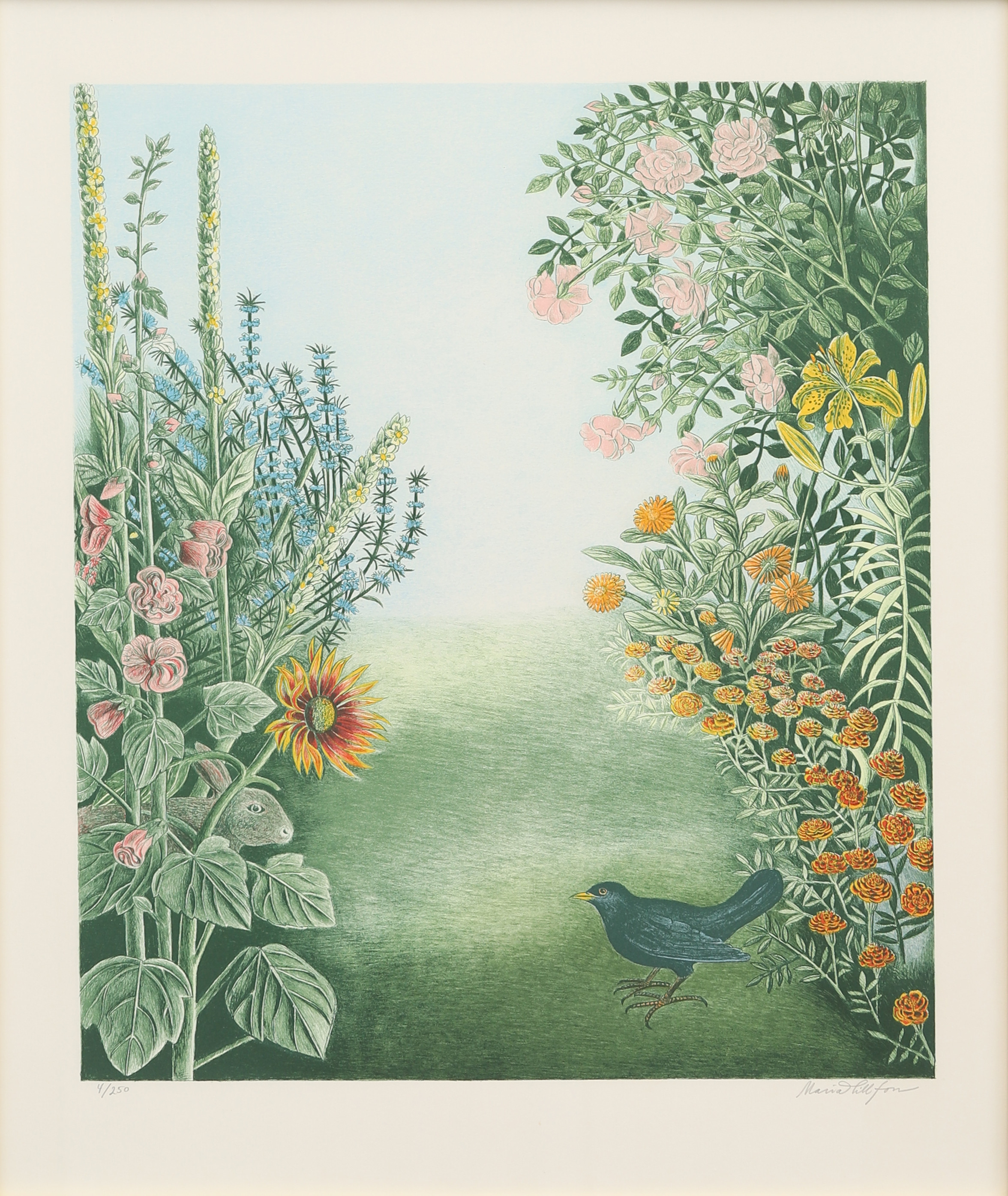 MARIA HILLFON. Litografi, signerad och numrerad 4/250.