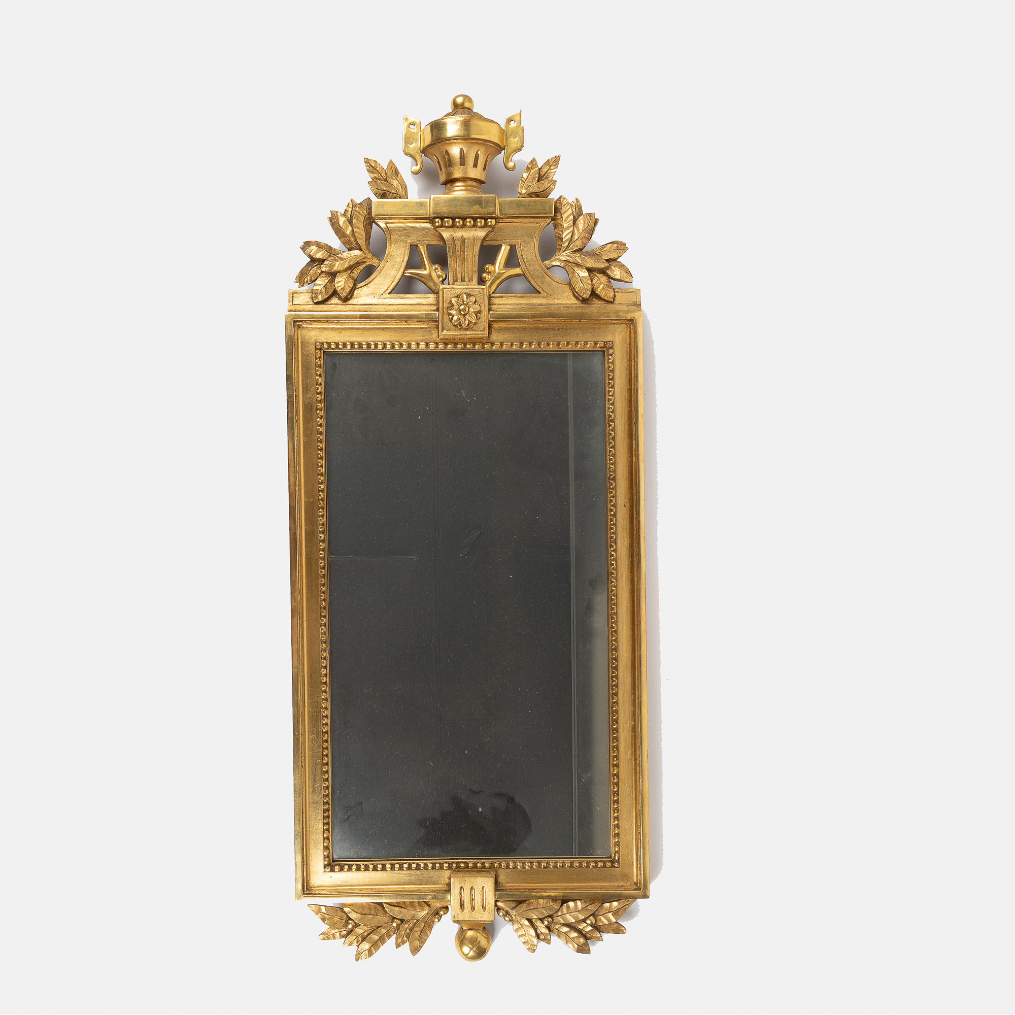 SPEGEL, gustaviansk stil, förgylld, 1900-talets andra hälft.