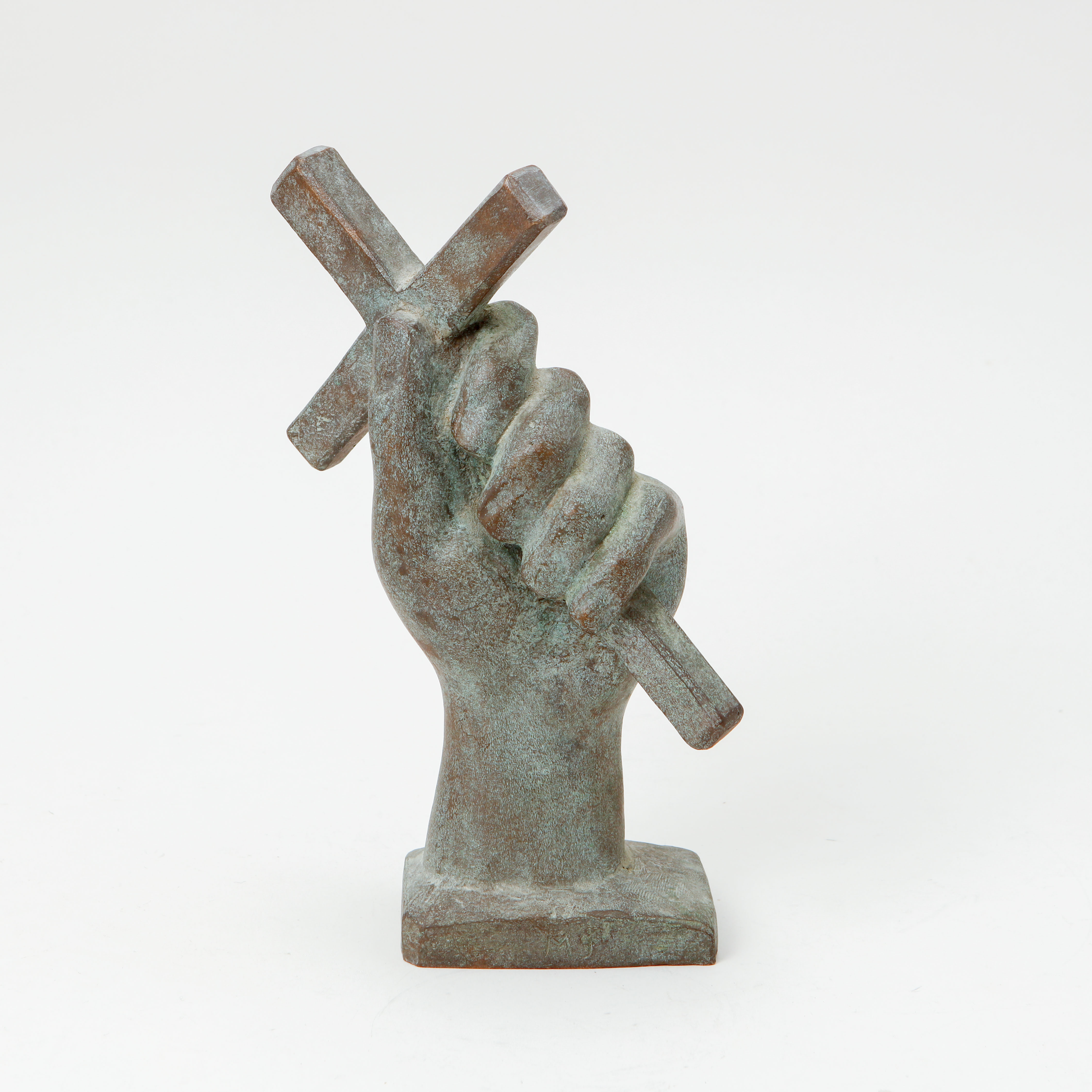 MAGNUS JENSEN. Skulptur, patinerad brons, monogramsignerad MJ.