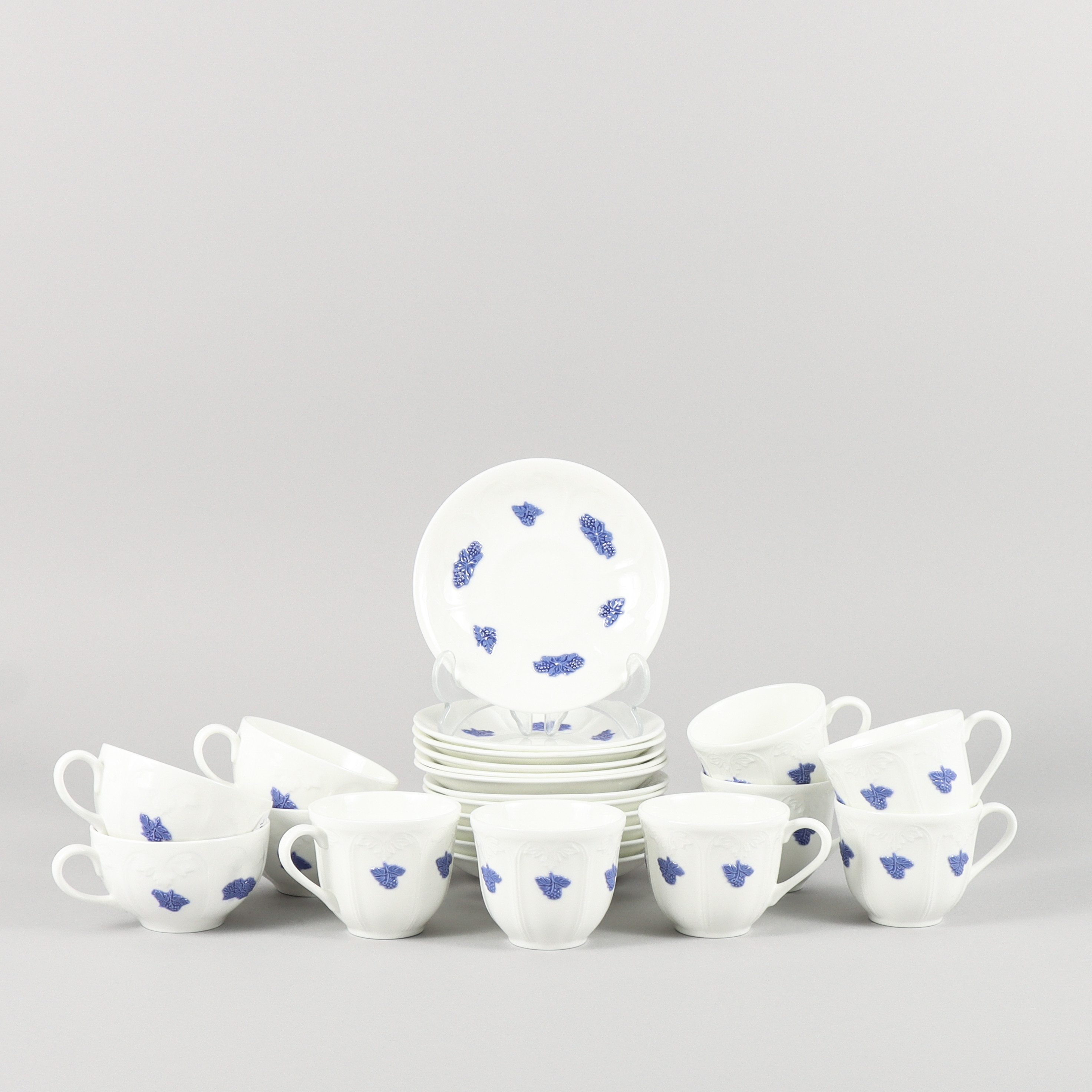 KAFFEPORSLIN Gustavsberg Blå Blom.
