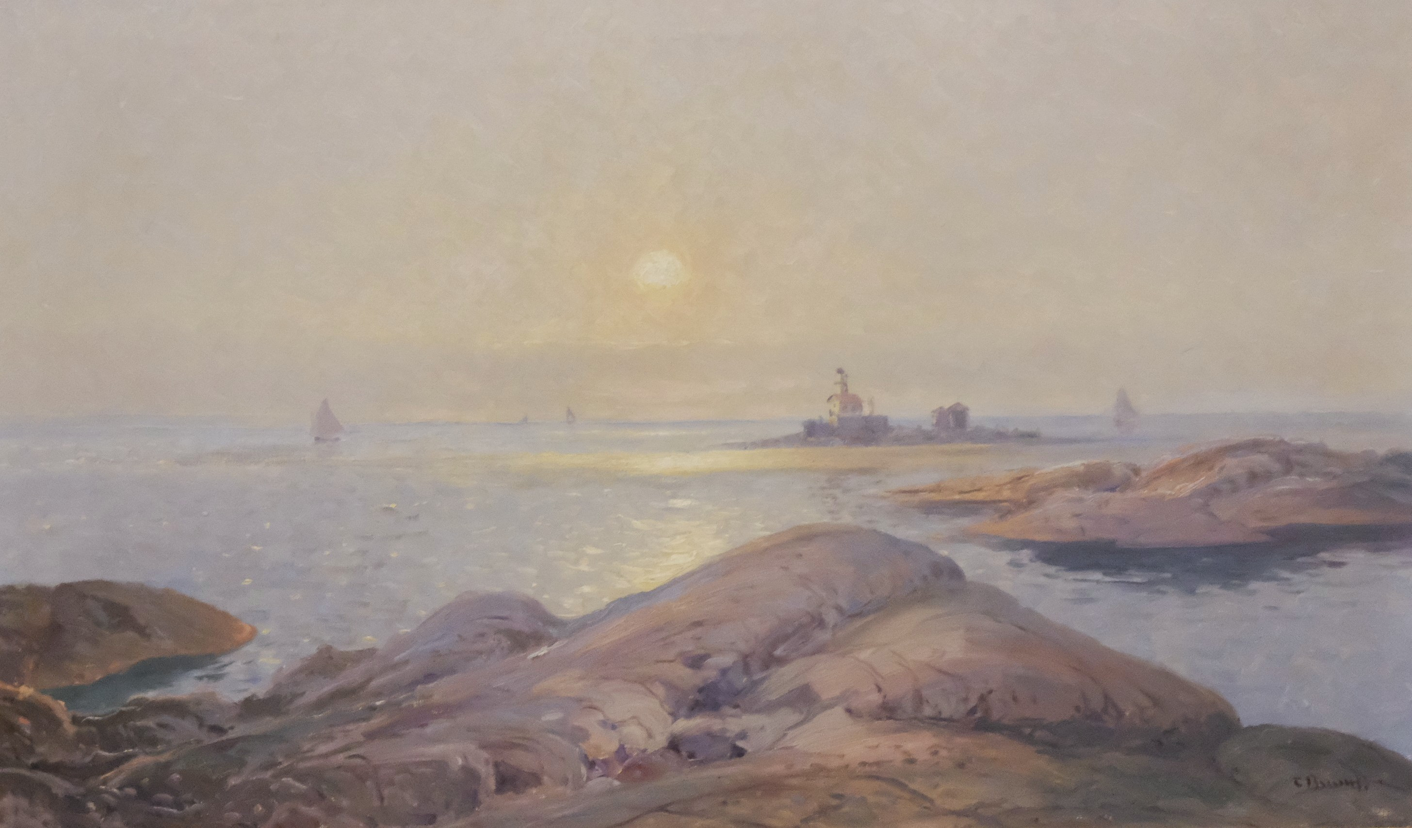 CARL BRANDT. "SKÄRGÅRD", OLJA PÅ DUK.