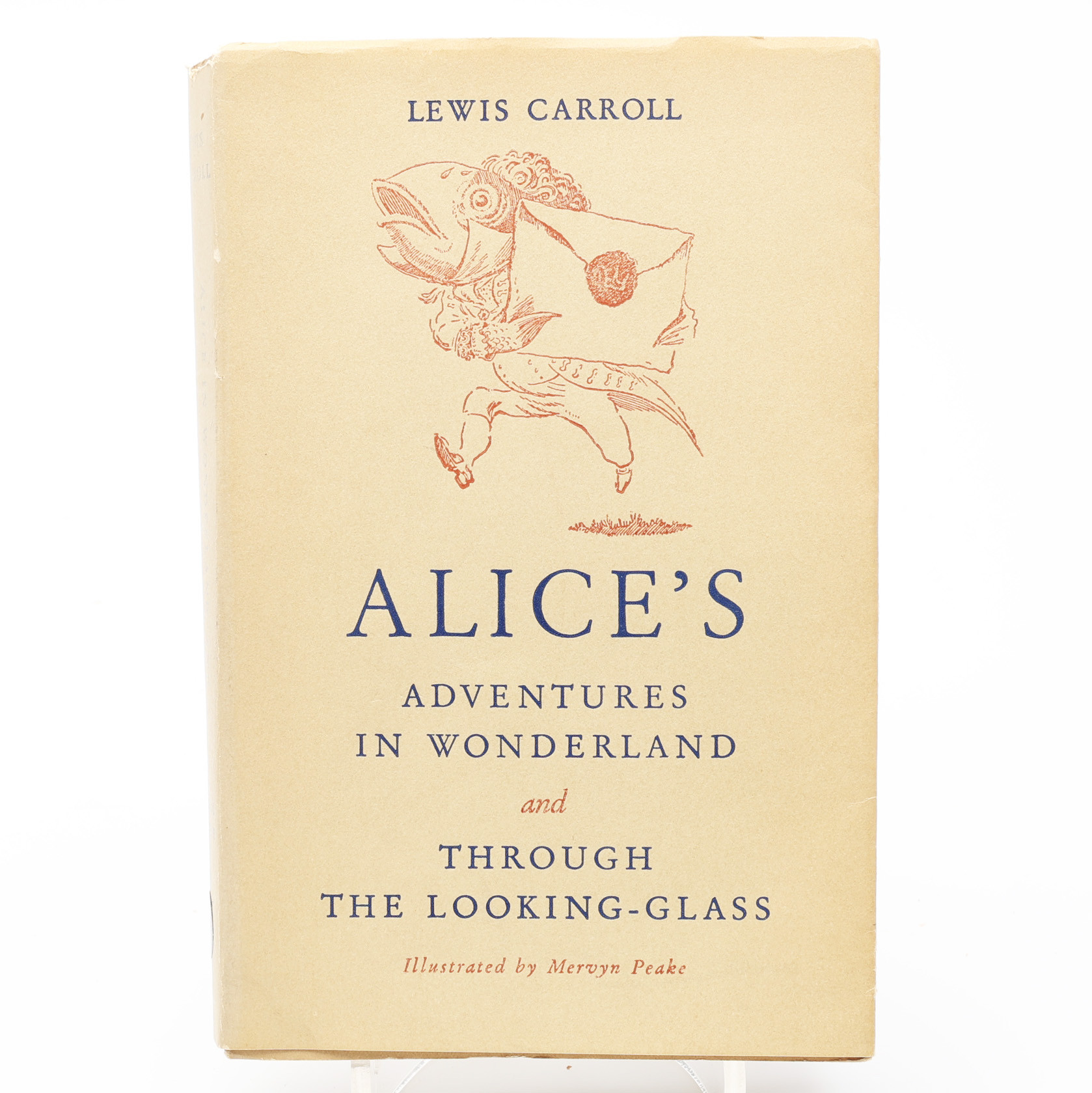 LEWIS CARROLL'S ALICE'S ADVENTURES IN WONDERLAND OCH THROUGH THE LOOKING-GLASS ILLUSTRERADE AV MERVYN PEAK 19456.