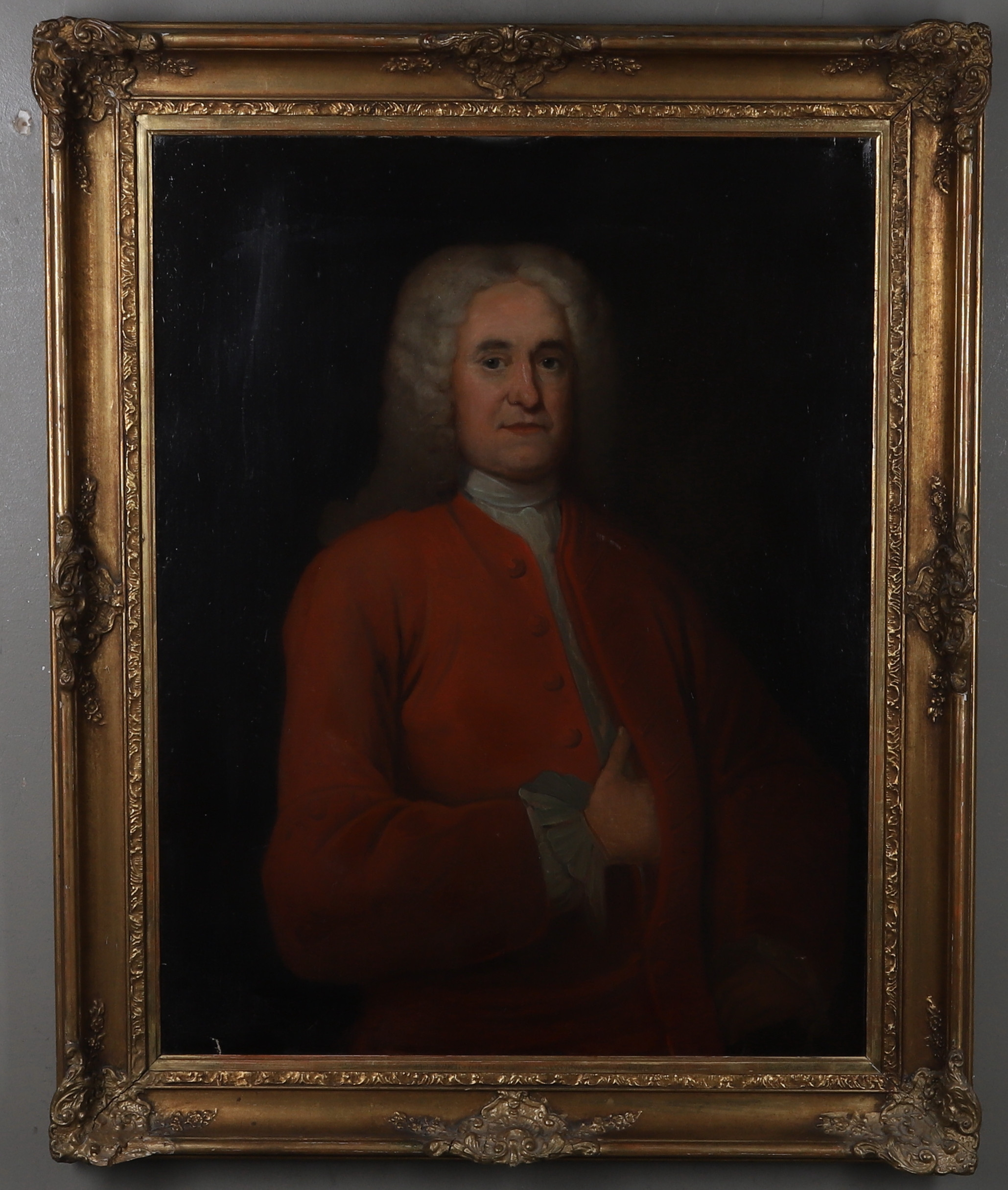 OKÄND KONSTNÄR, Olja på duk, mansporträtt, 1700-tal.