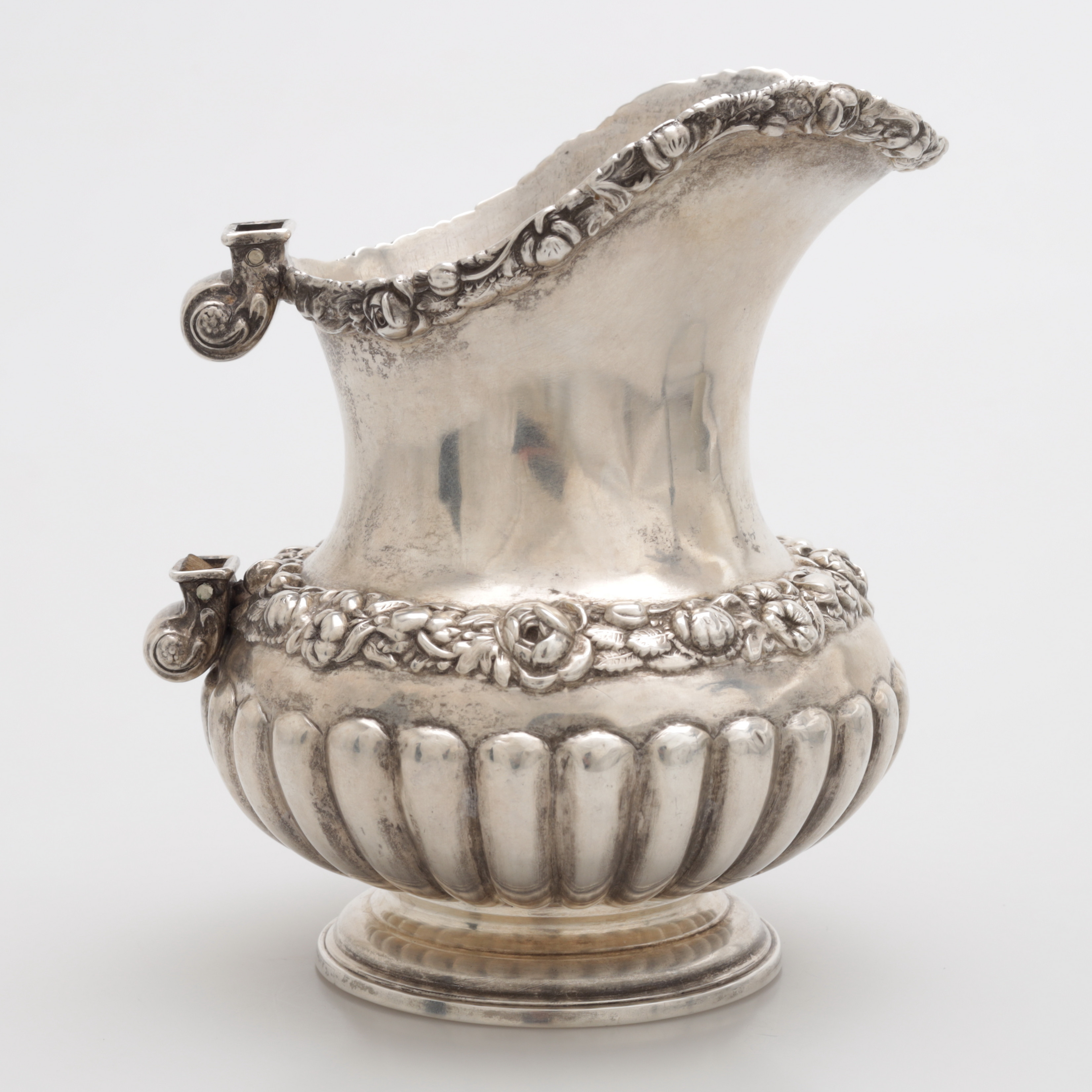GRÄDDKANNA, silver, vikt 242 gram.