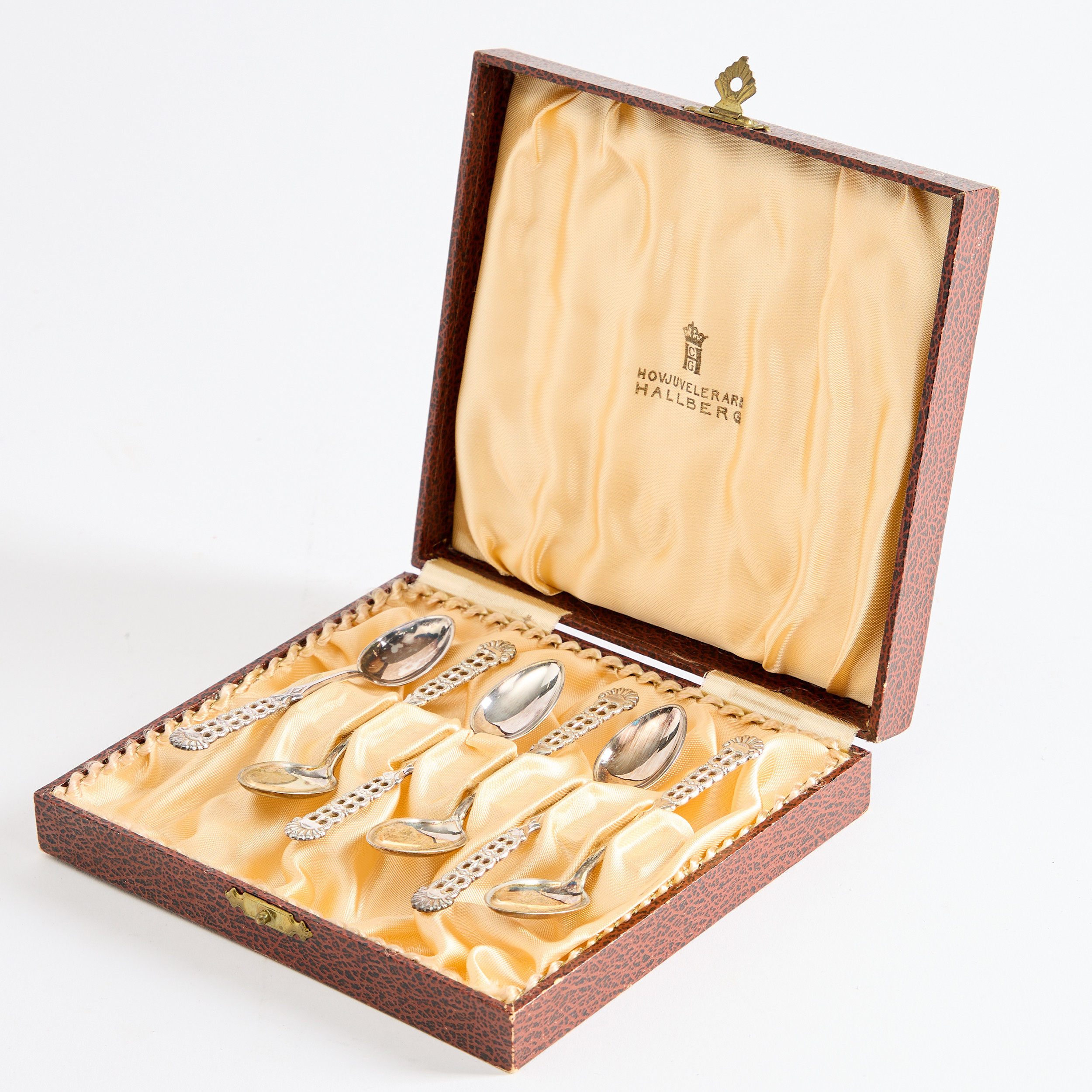 SKEDAR 6 stycken silver 1900-tal.
