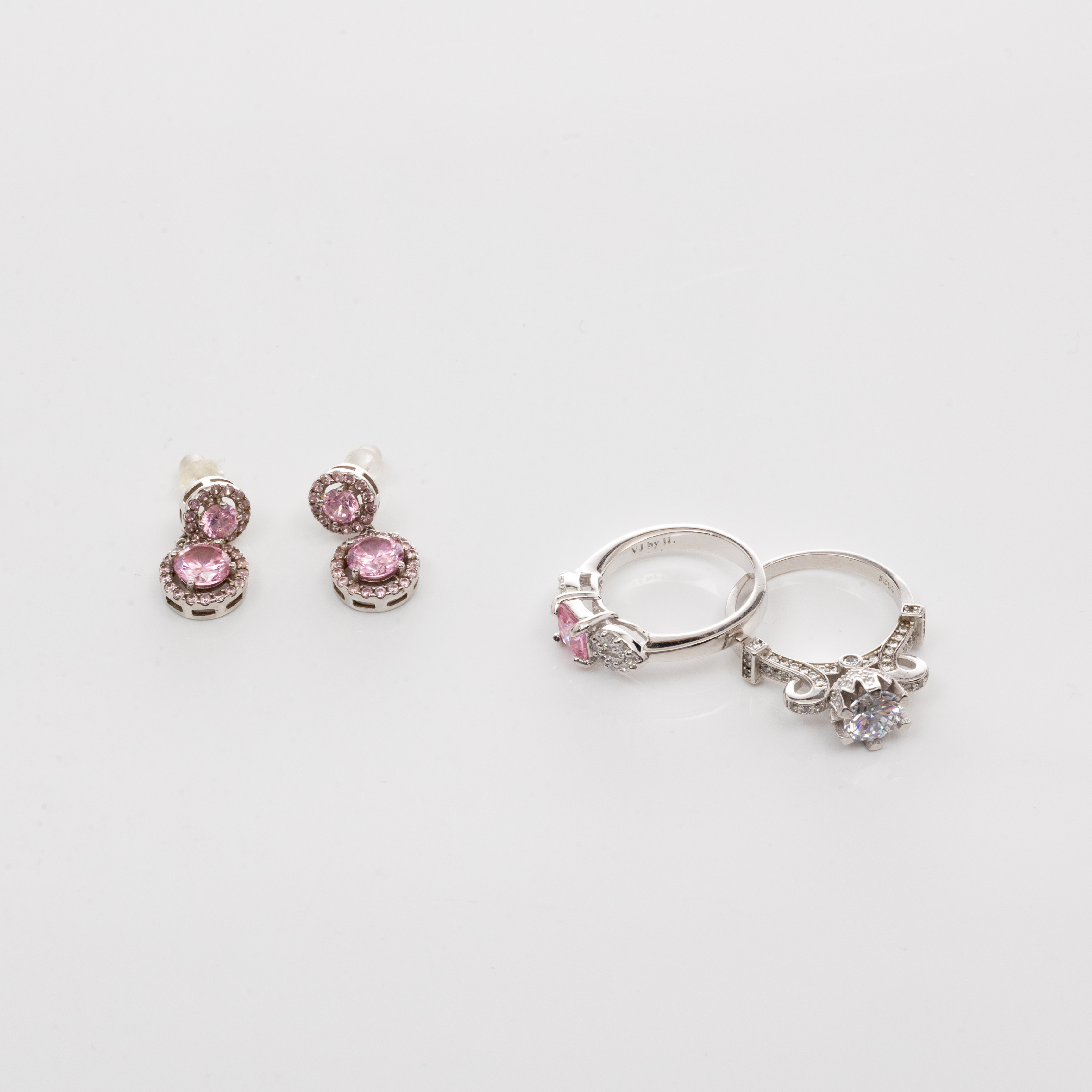 RINGAR & ÖRHÄNGEN, Sterlingsilver, Cubic zirkoner.