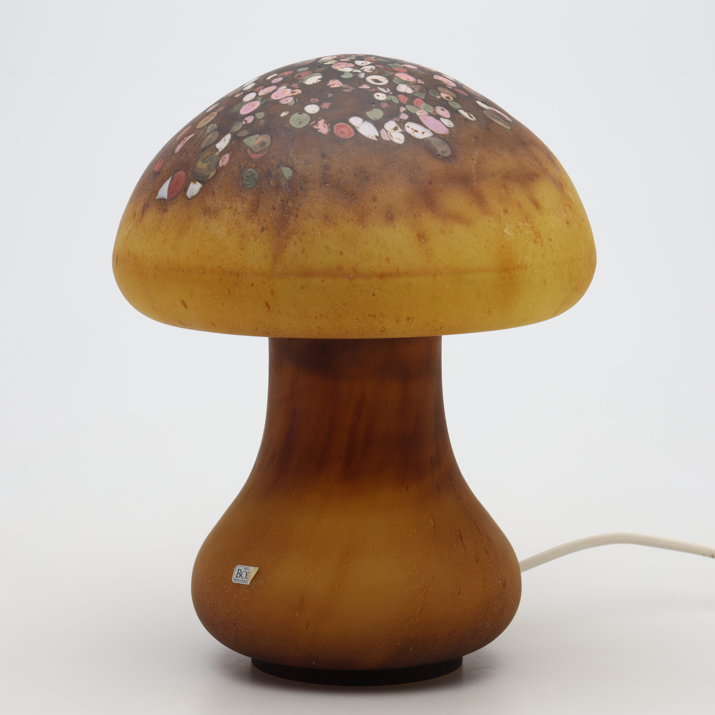 MONICA BACKSTRÖM. BORDSLAMPA, Glas, "Svampen" Boda.