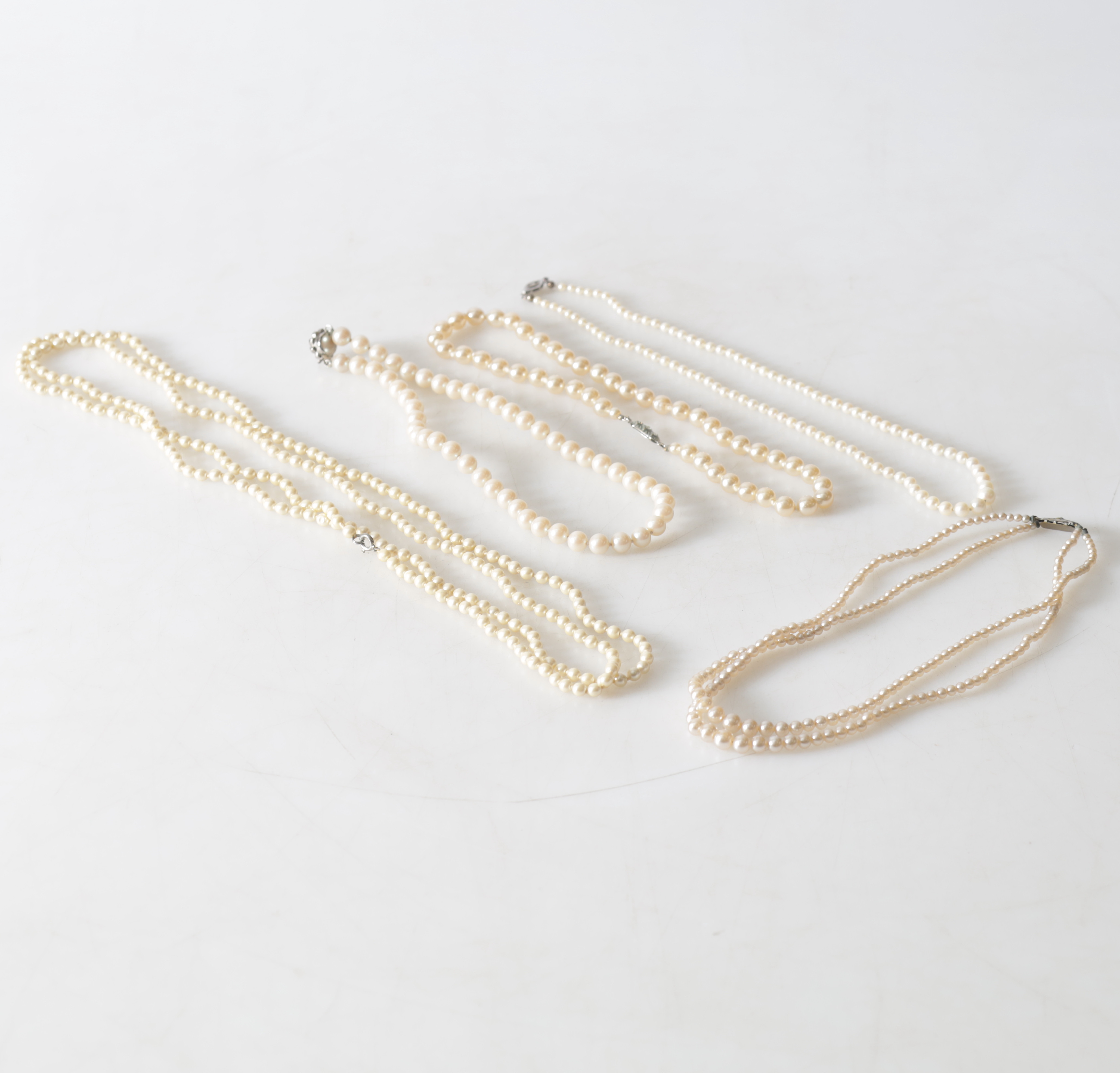 PÄRLCOLLIER, 5 st, 1900-tal.