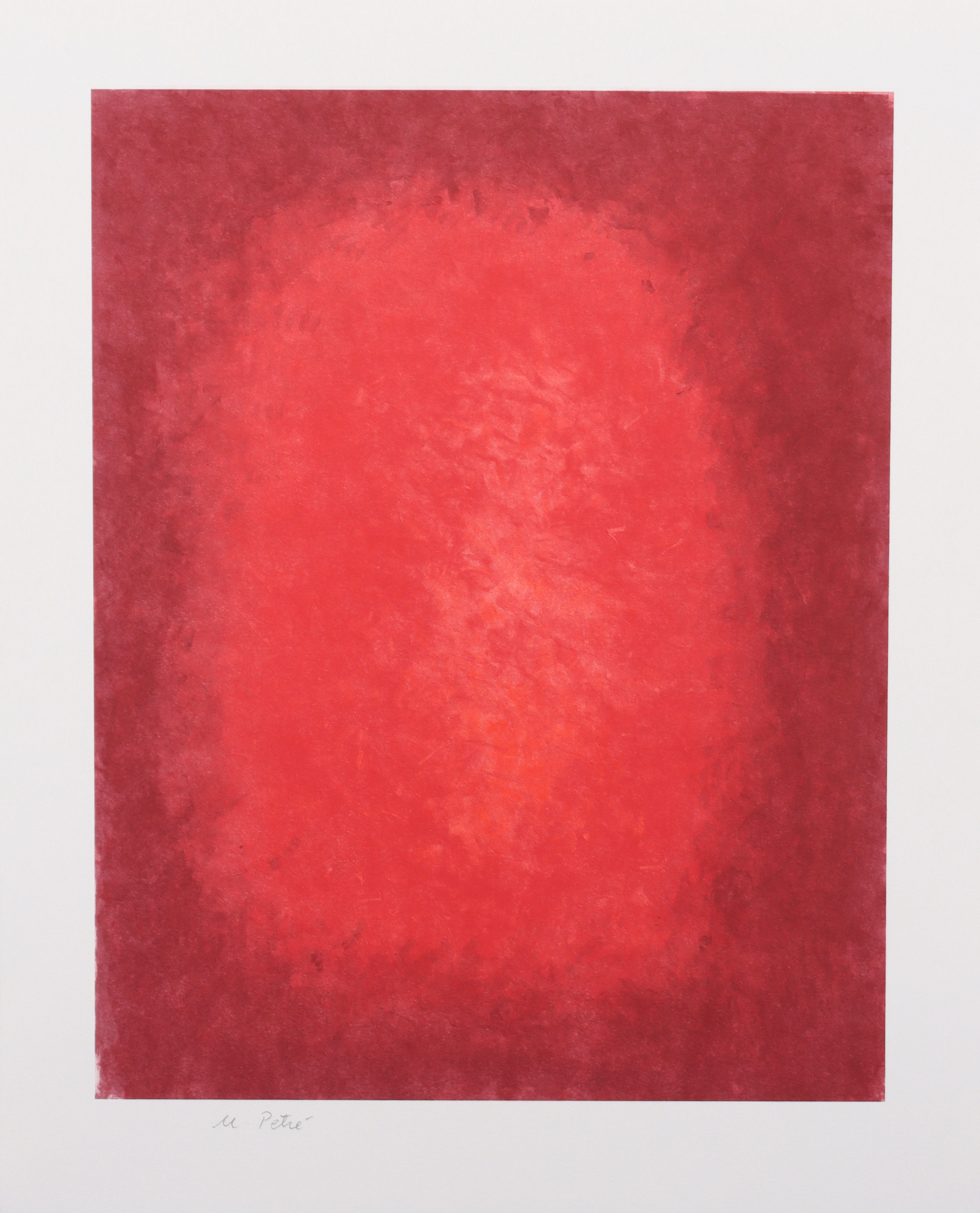 MARGARETA PETRÉ. "Färgenergier", färglitografi, signerad.