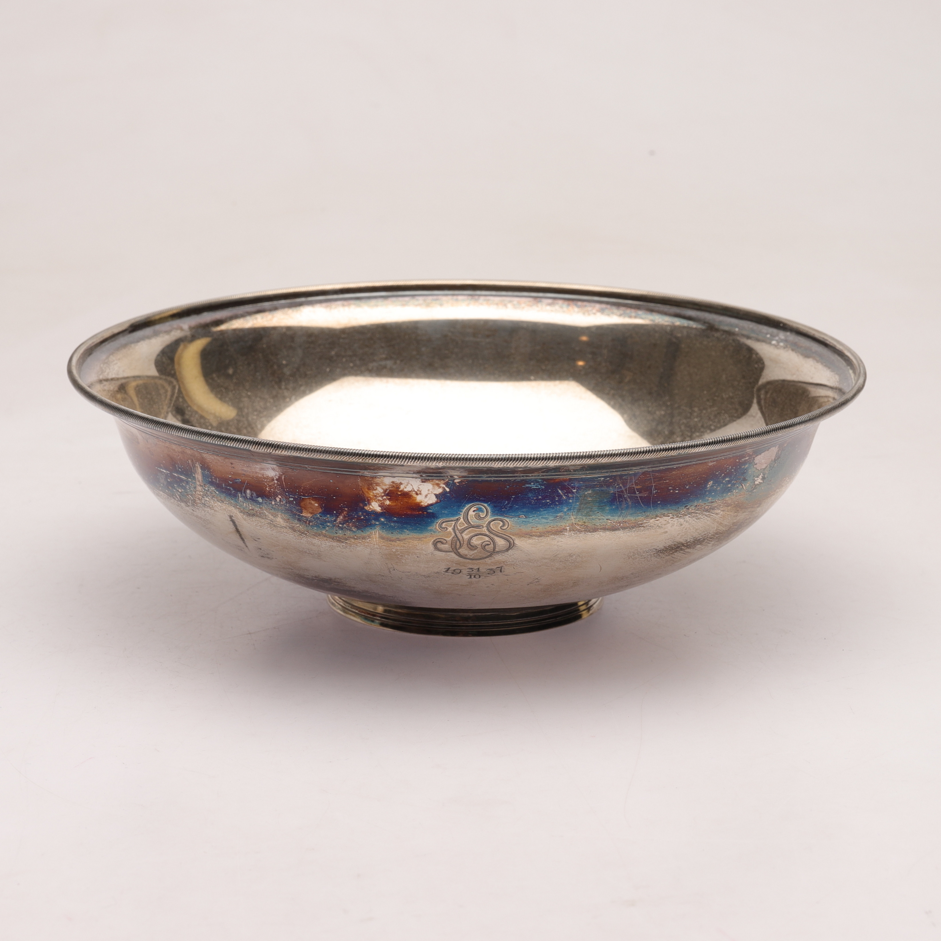 SKÅL, Silver, GAB, 1930-tal, totalvikt ca 520,7 g.