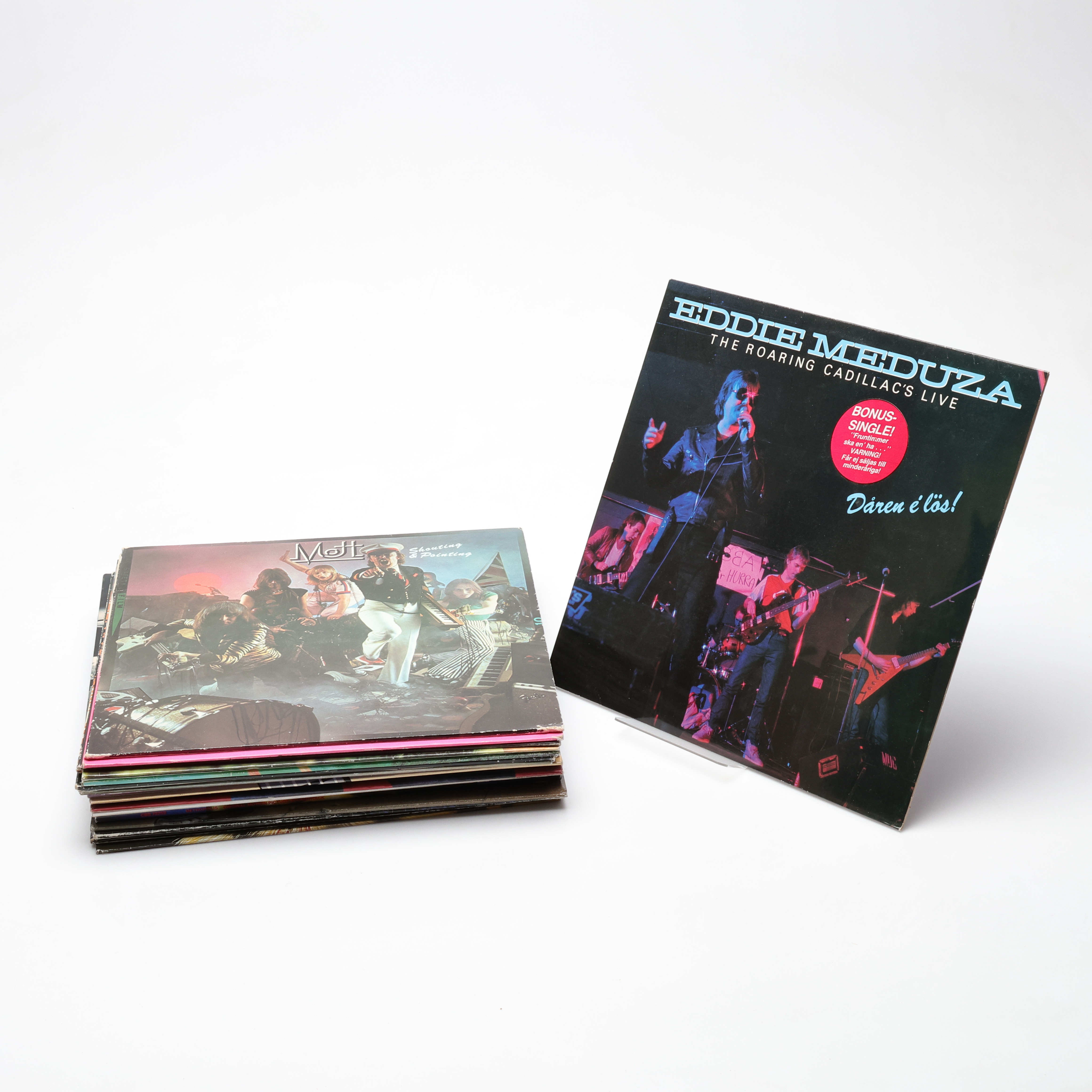 VINYL, lp-skivor, bl.a. Eddie Meduza, Status Quo, UFO, Nightwing.
