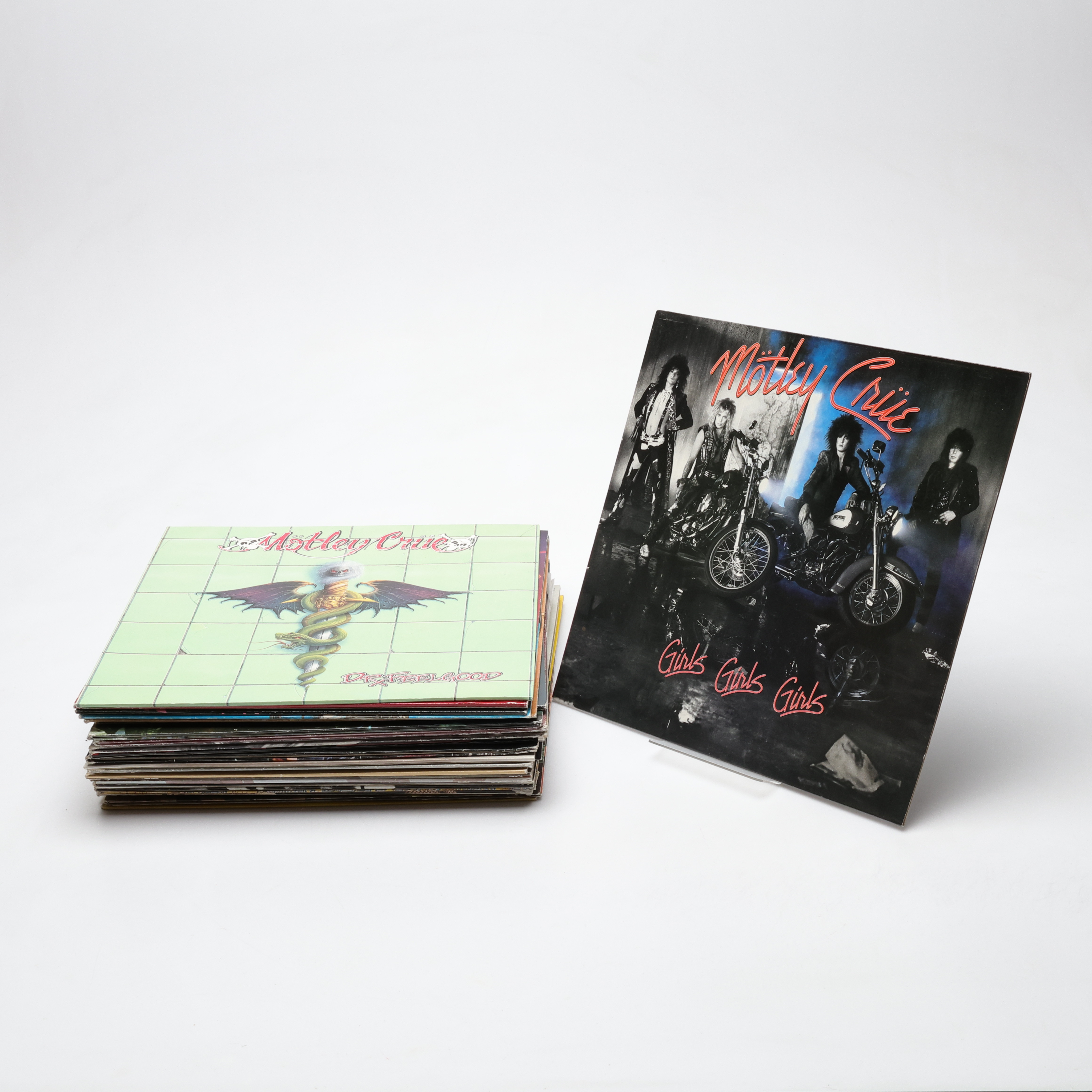 VINYL, lp-skivor, bl.a. Mötley Crüe, TOTO, City Boy.
