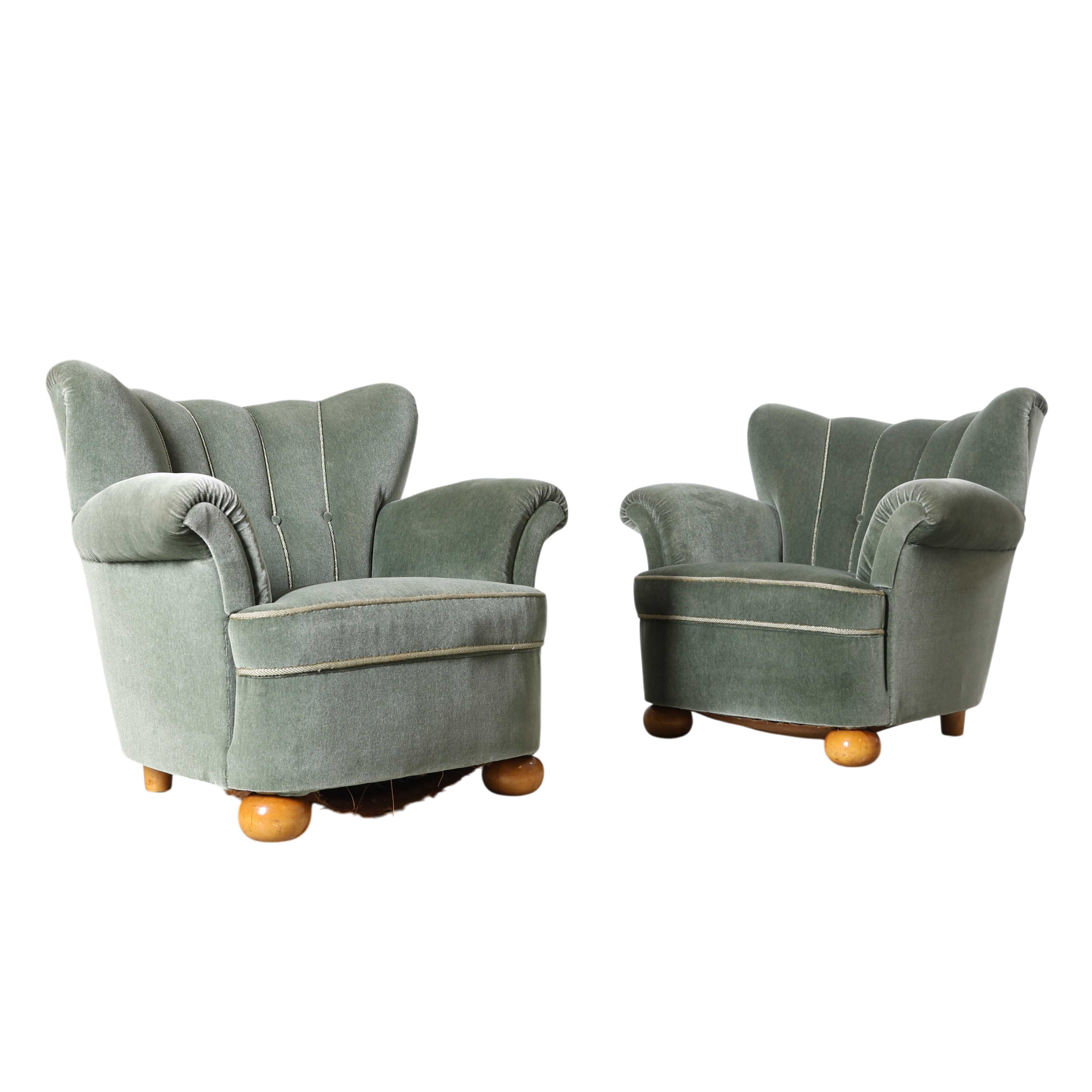 FÅTÖLJER, 1 par, Swedish Modern, 1940-tal.