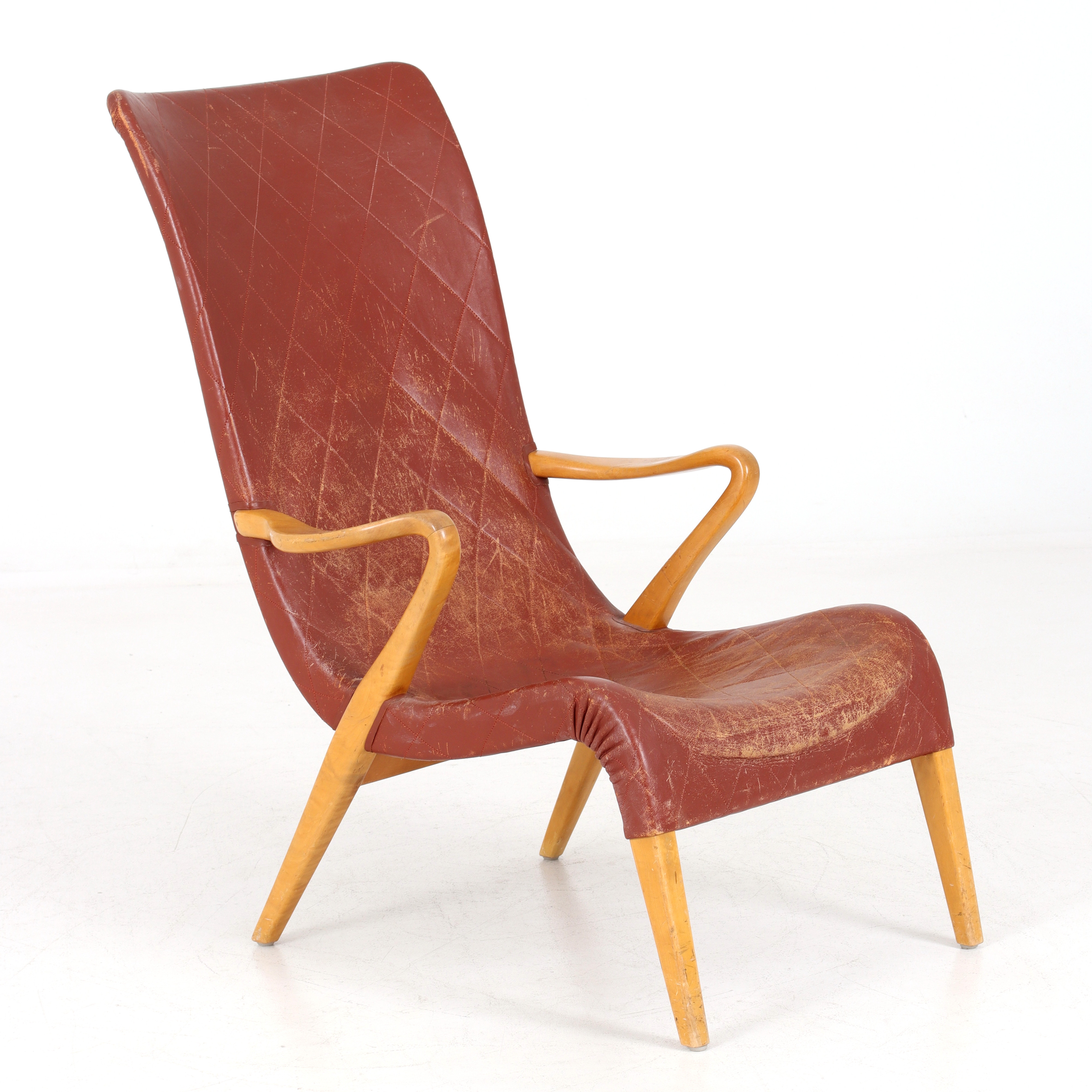 AXEL LARSSON. Fåtölj, modell 1207, Svenska Möbelfabrikerna, Bodafors, 1940-tal.