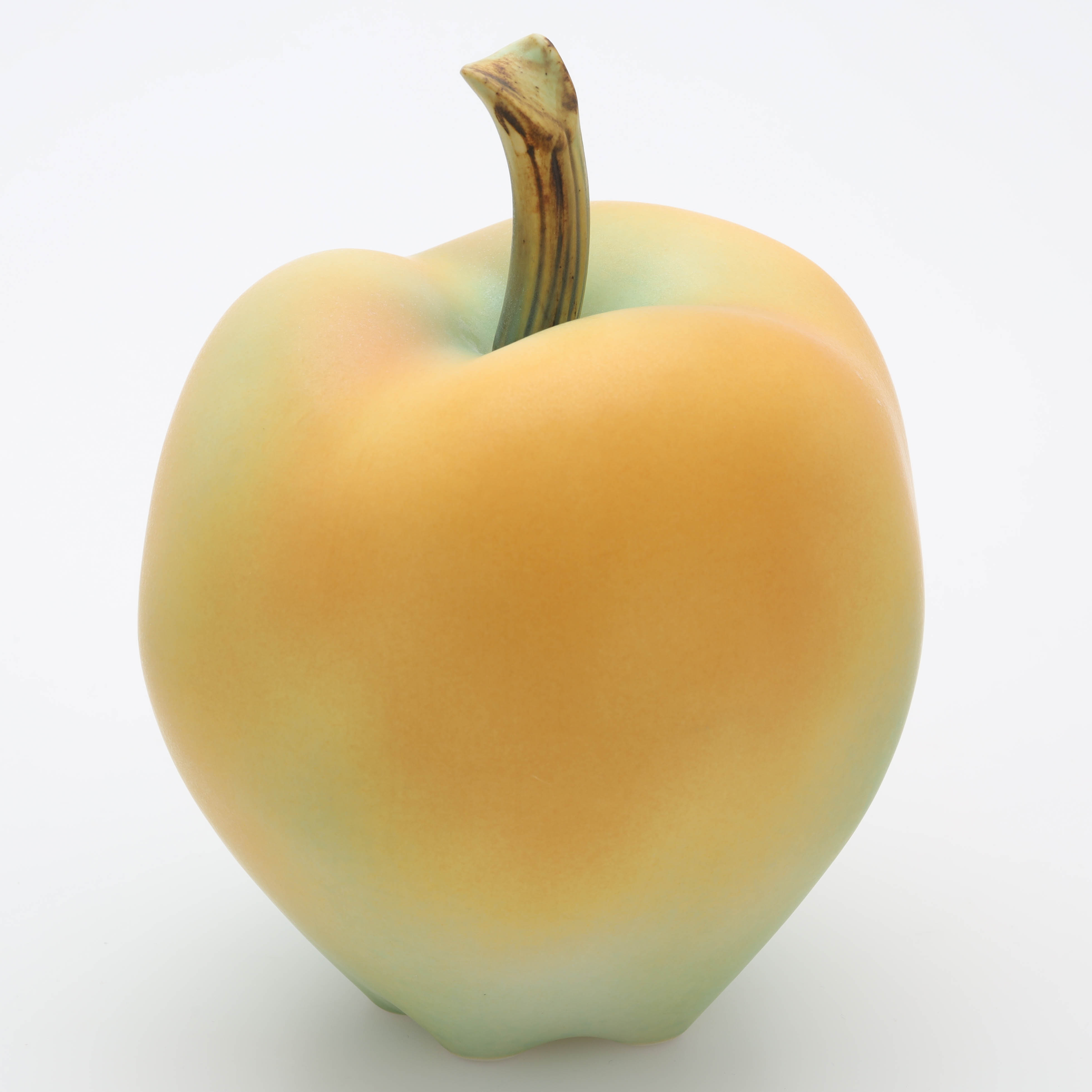 KERSTIN HÖRNLUND. Skulptur, äpple, höjd 21 cm, ur serien "Kivik", monogramsignerad KH, Rörstrand.