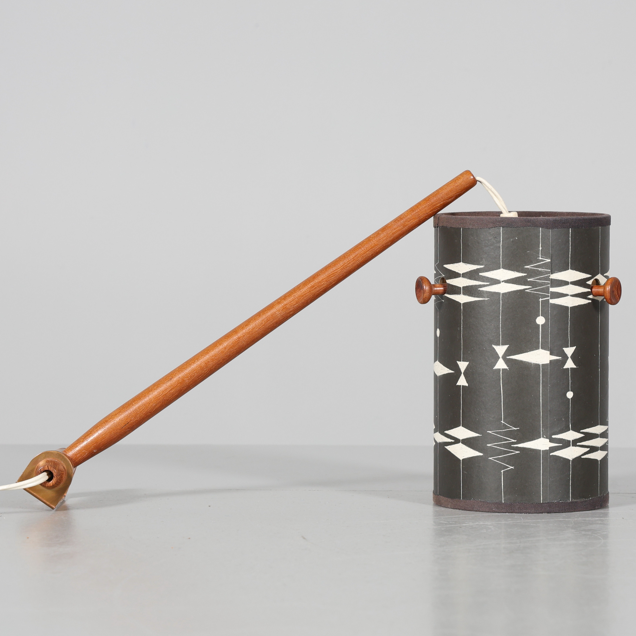 HANS-AGNE JAKOBSSON. VÄGGLAMPA, teak samt metall.