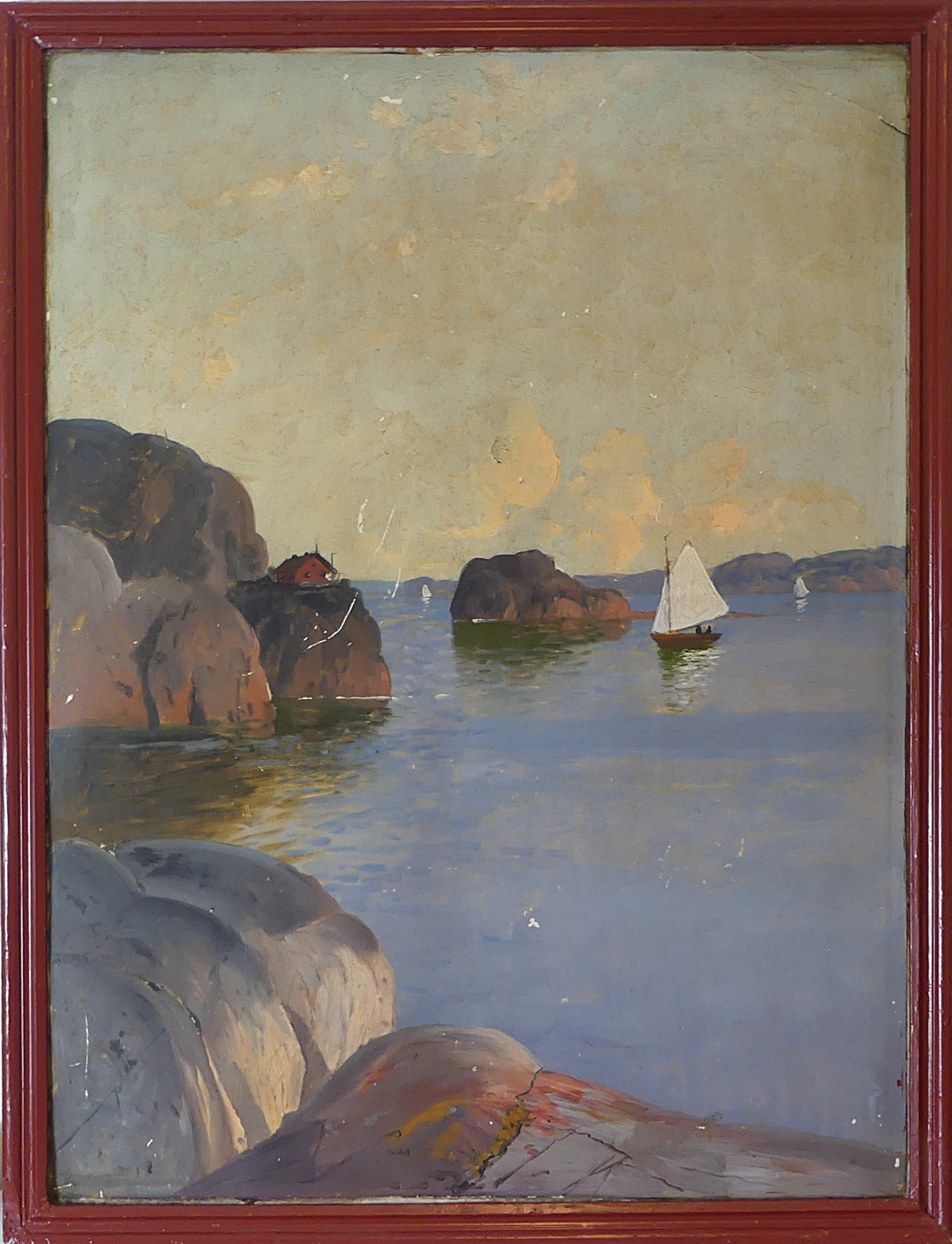 OLJA PÅ PANNÅ, kustmotiv.